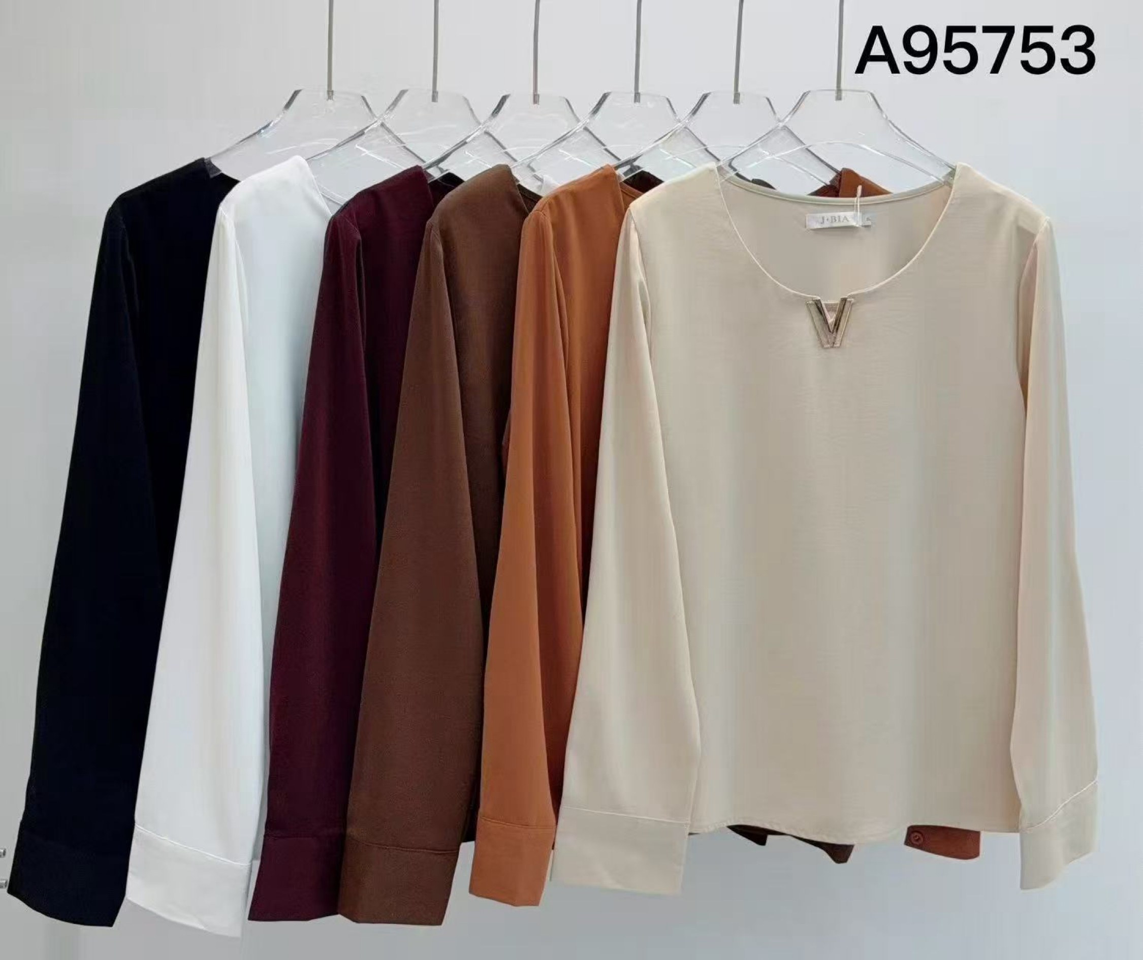 Blusa manga longa feminina   Enzo