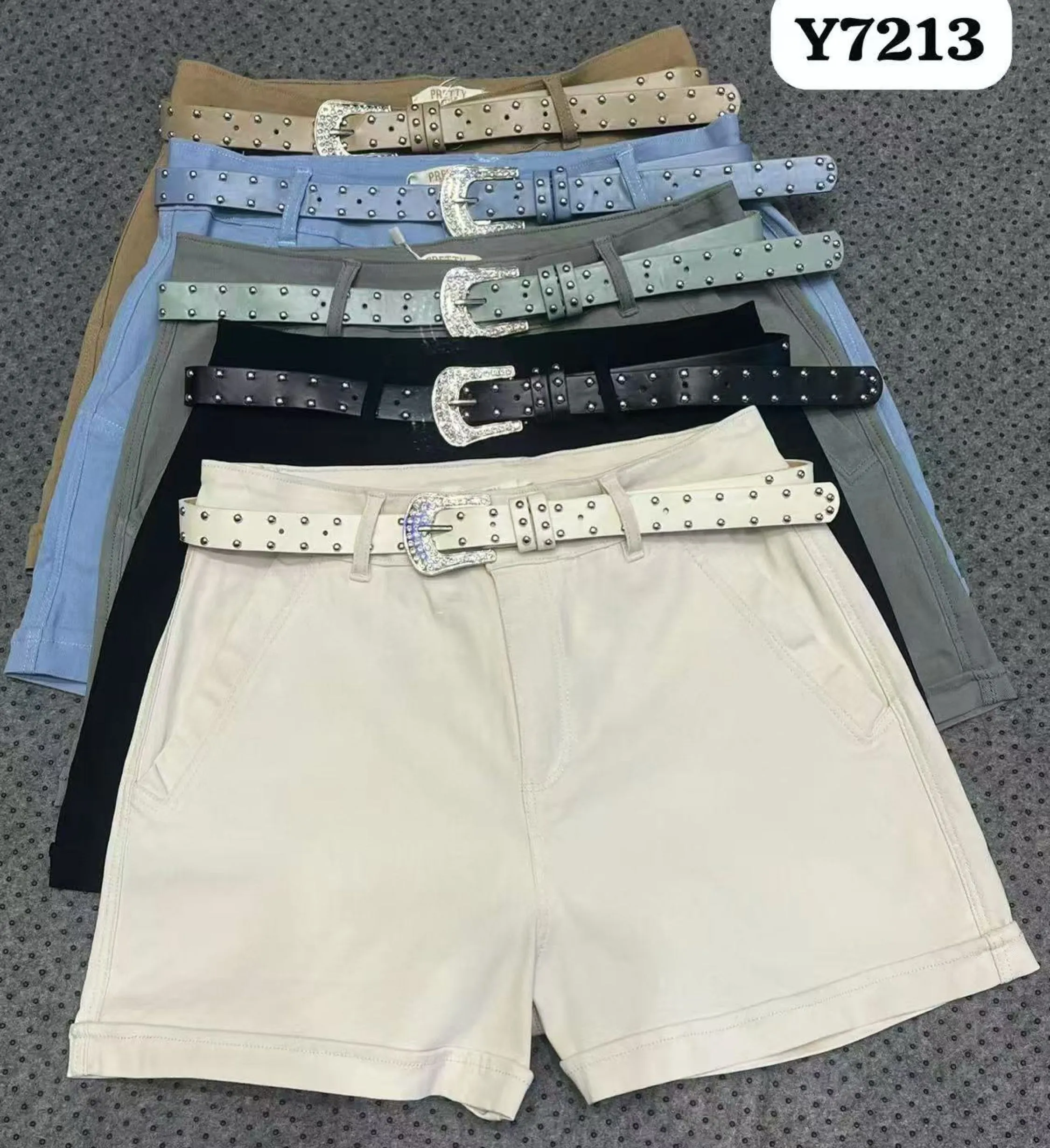 Short com cinto com elástico feminina    Enzo