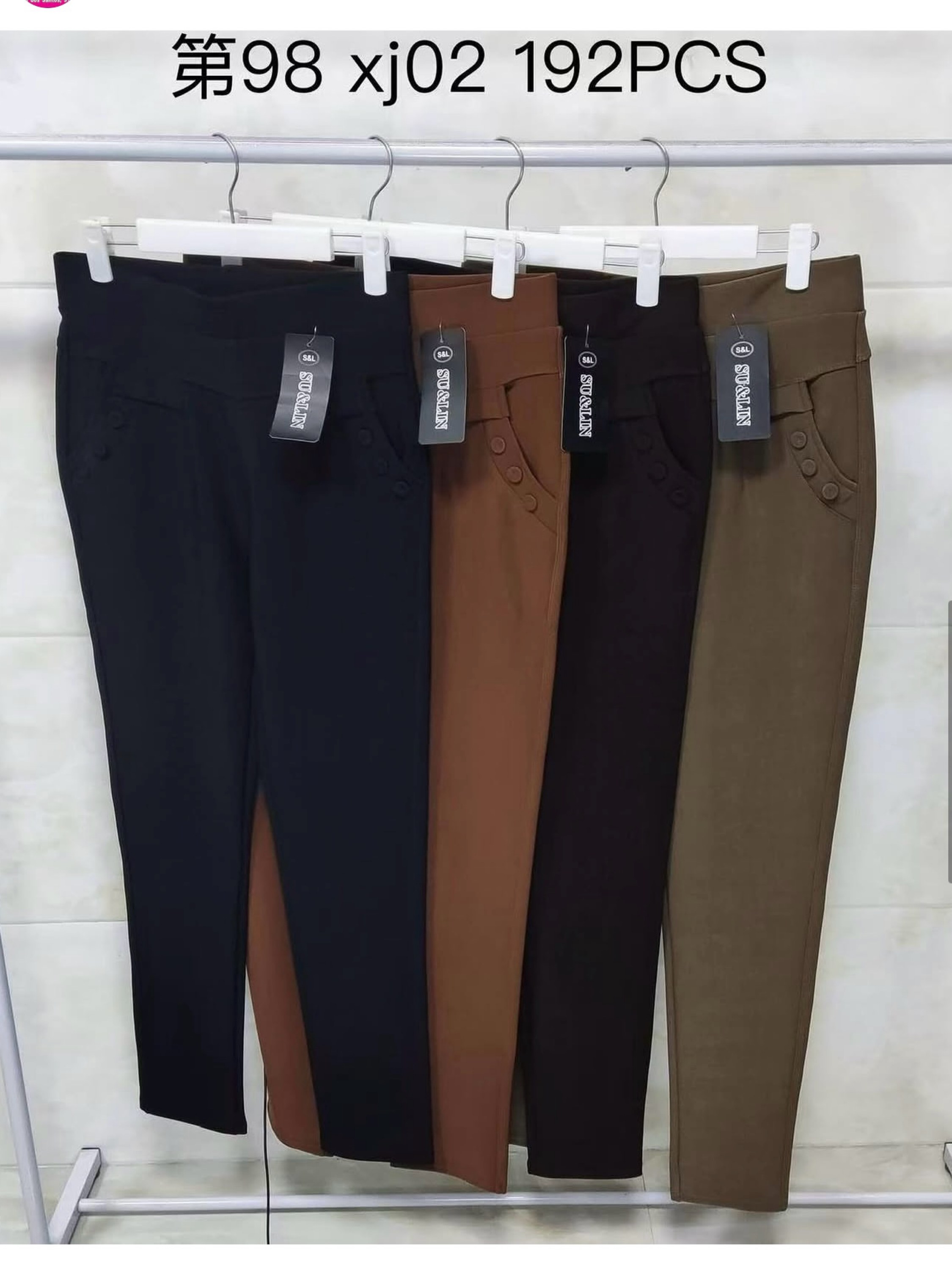 Calça com elástico feminina Enzo