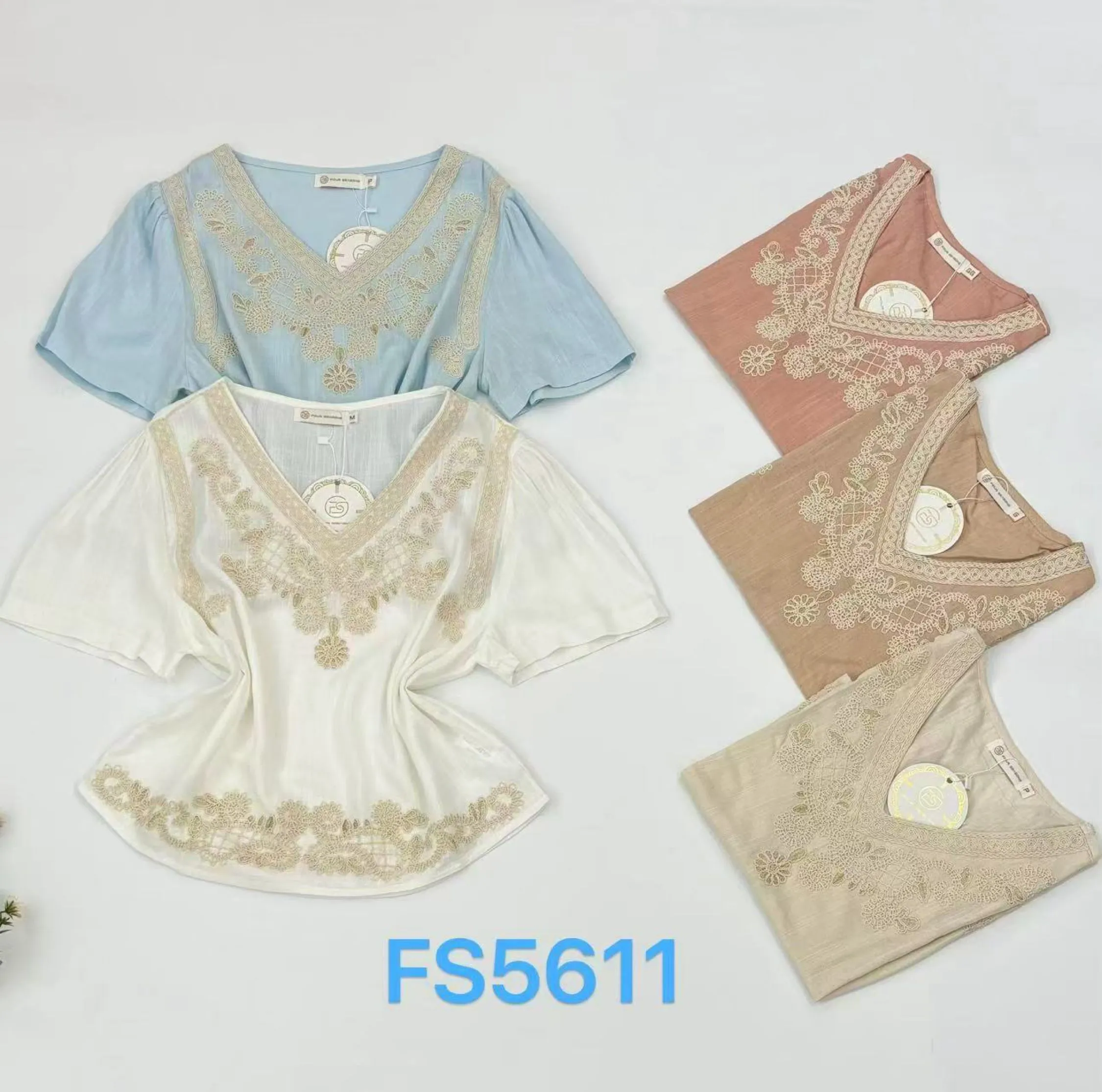 Blusa com bordado feminina   Enzo