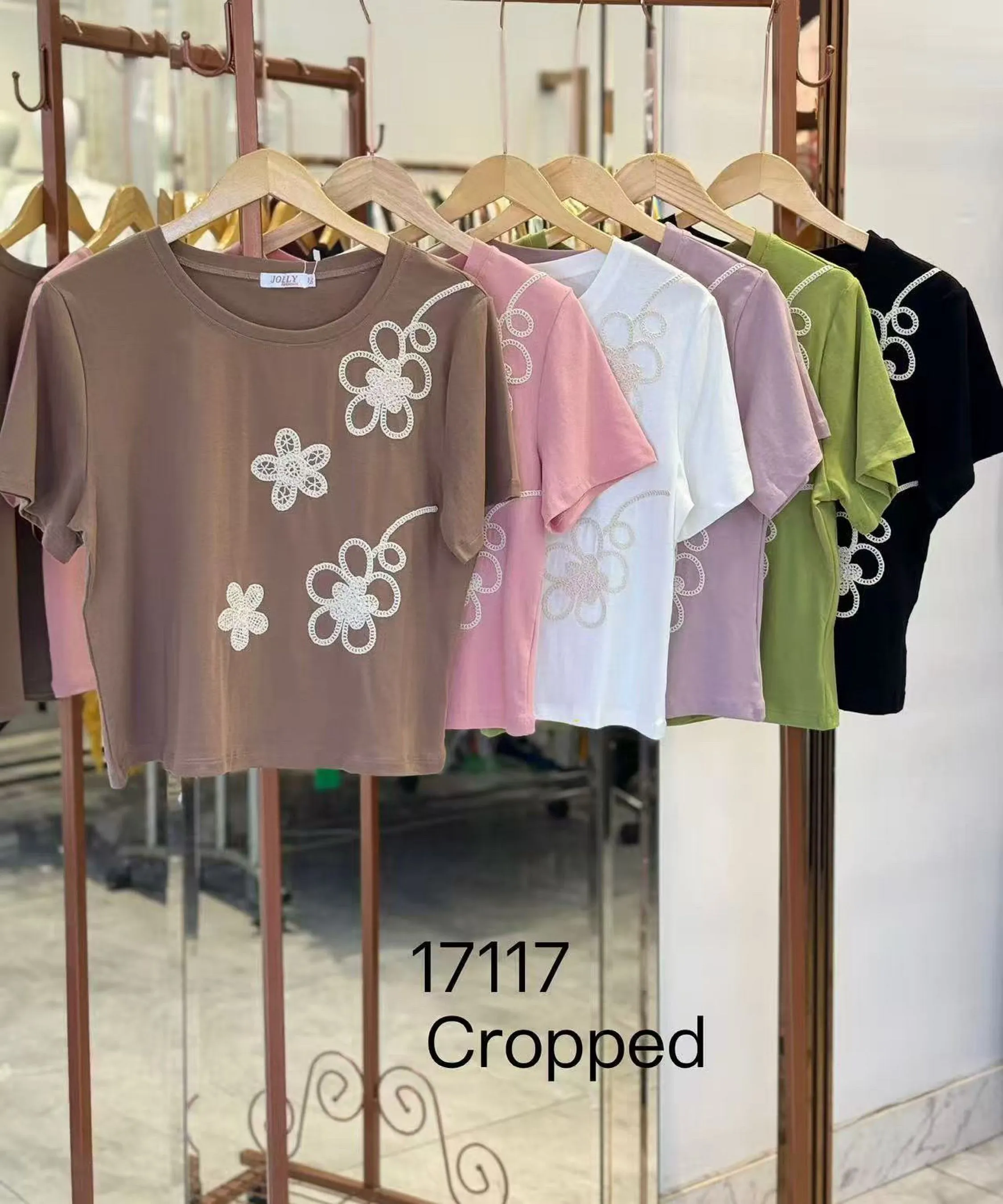 Blusa cropped tecido algodão   Enzo