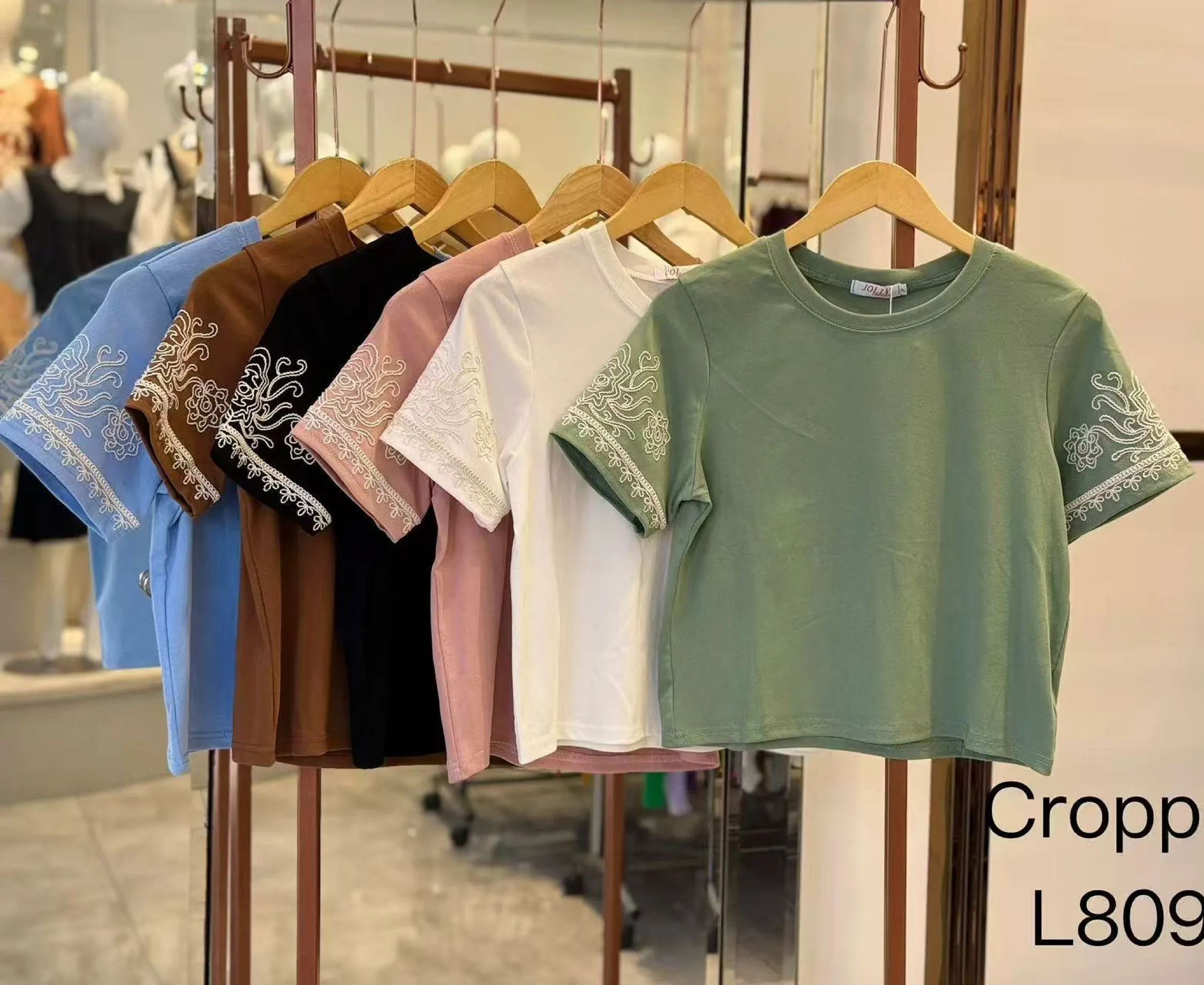 Blusa cropped tecido algodão   Enzo