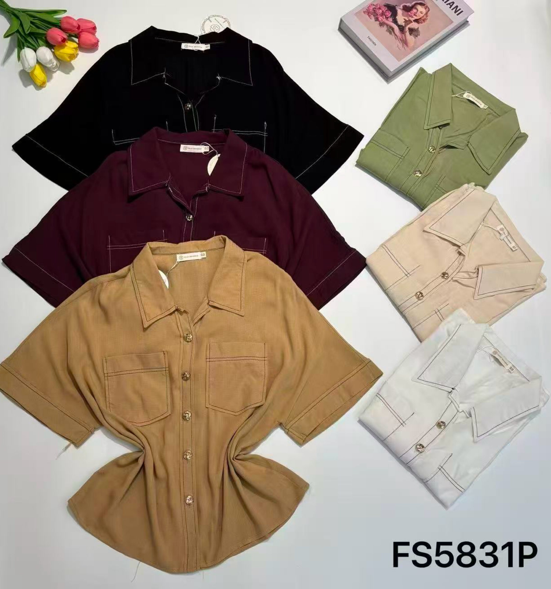 Camisa manga curta g1 g2 g3 feminina Enzo