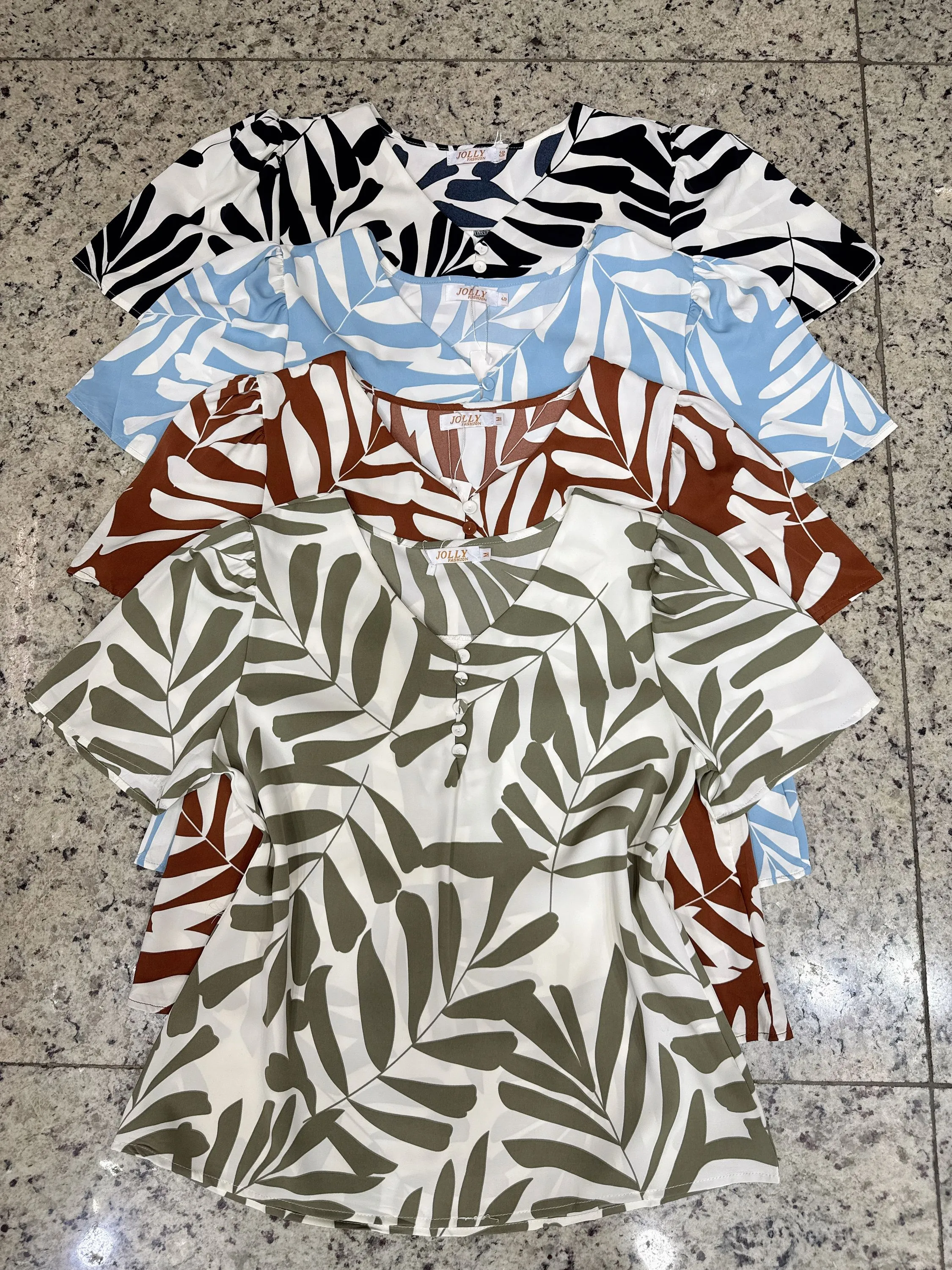 Blusa manga curta feminina Enzo