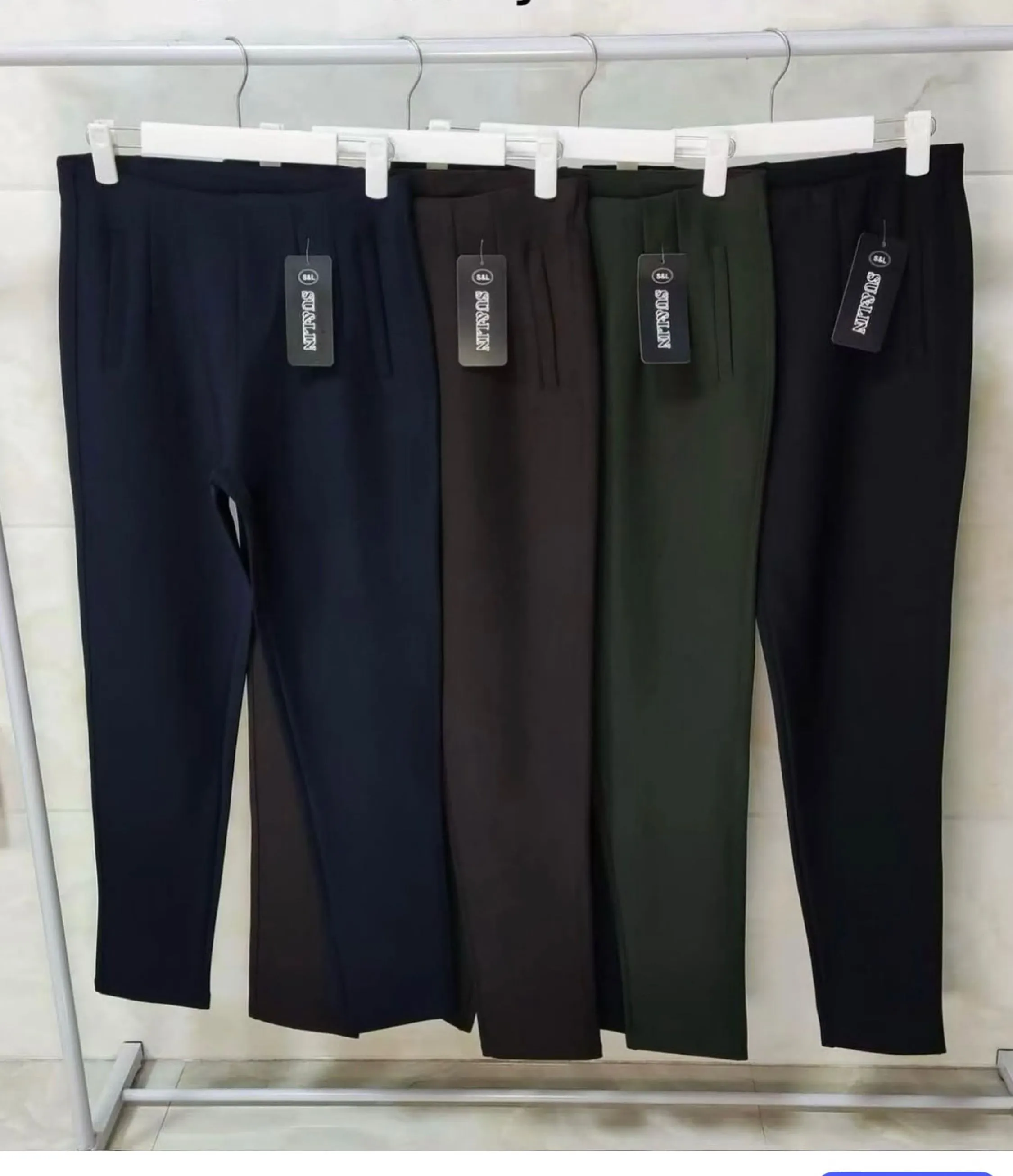 Calça com elástico p m g   Enzo