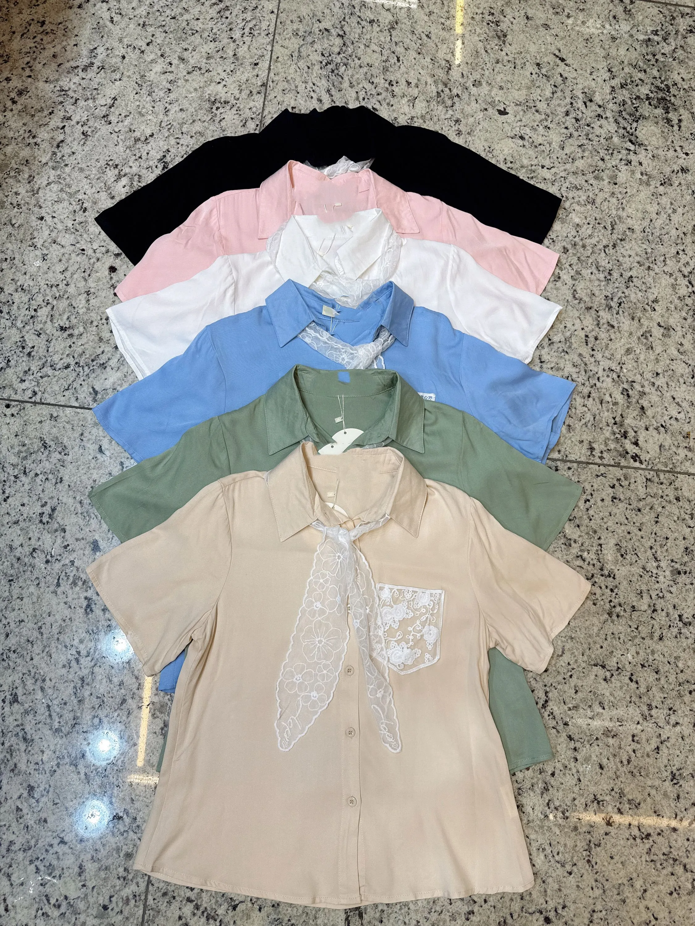 Camisa manga curta tecido viscose   Enzo