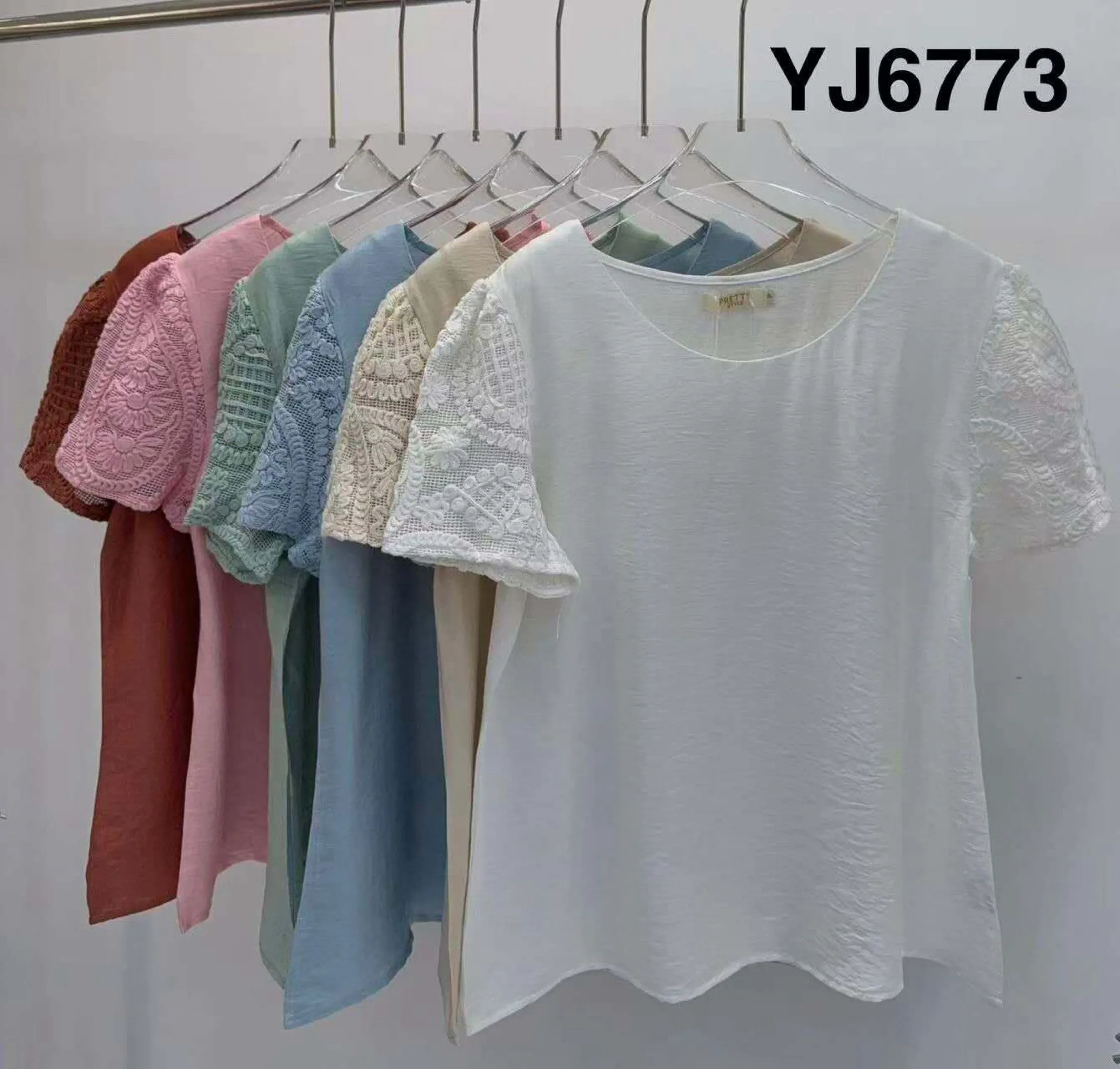 Blusa manga bordada feminina   Enzo