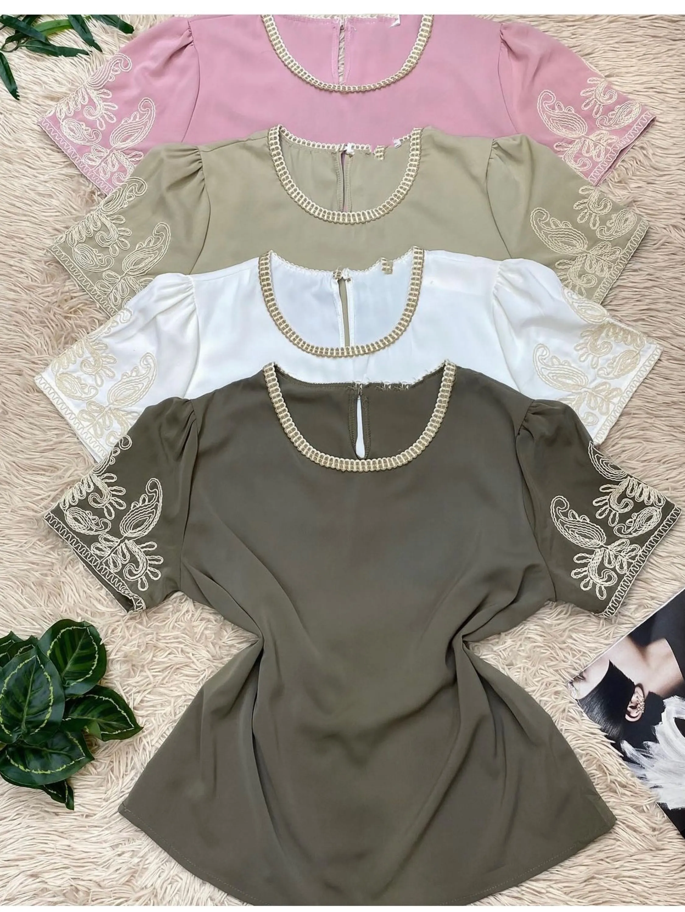 Blusa manga bordado  Enzo