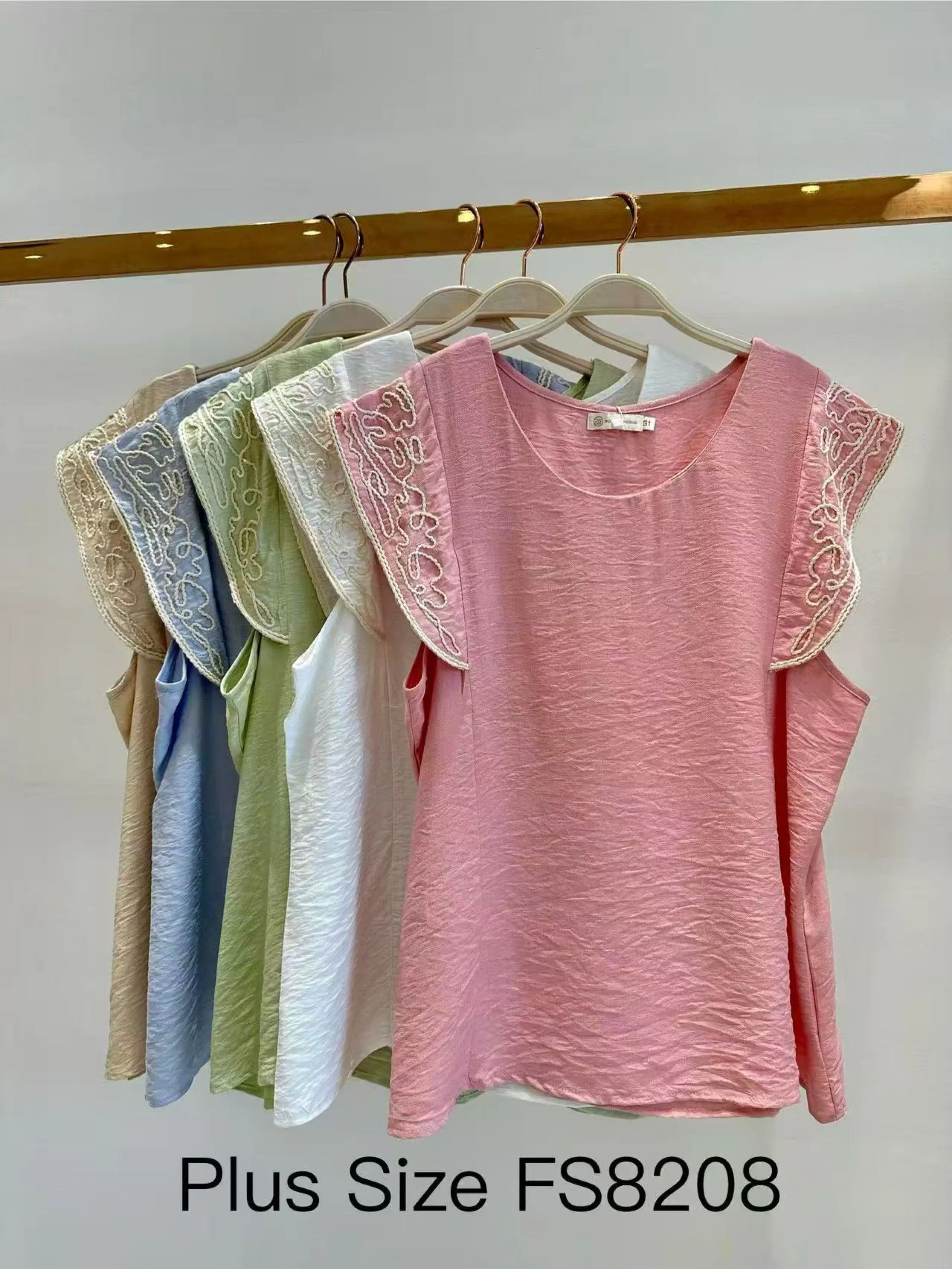 Blusa manga bordada g1 g2 g3 g4 feminina   Enzo
