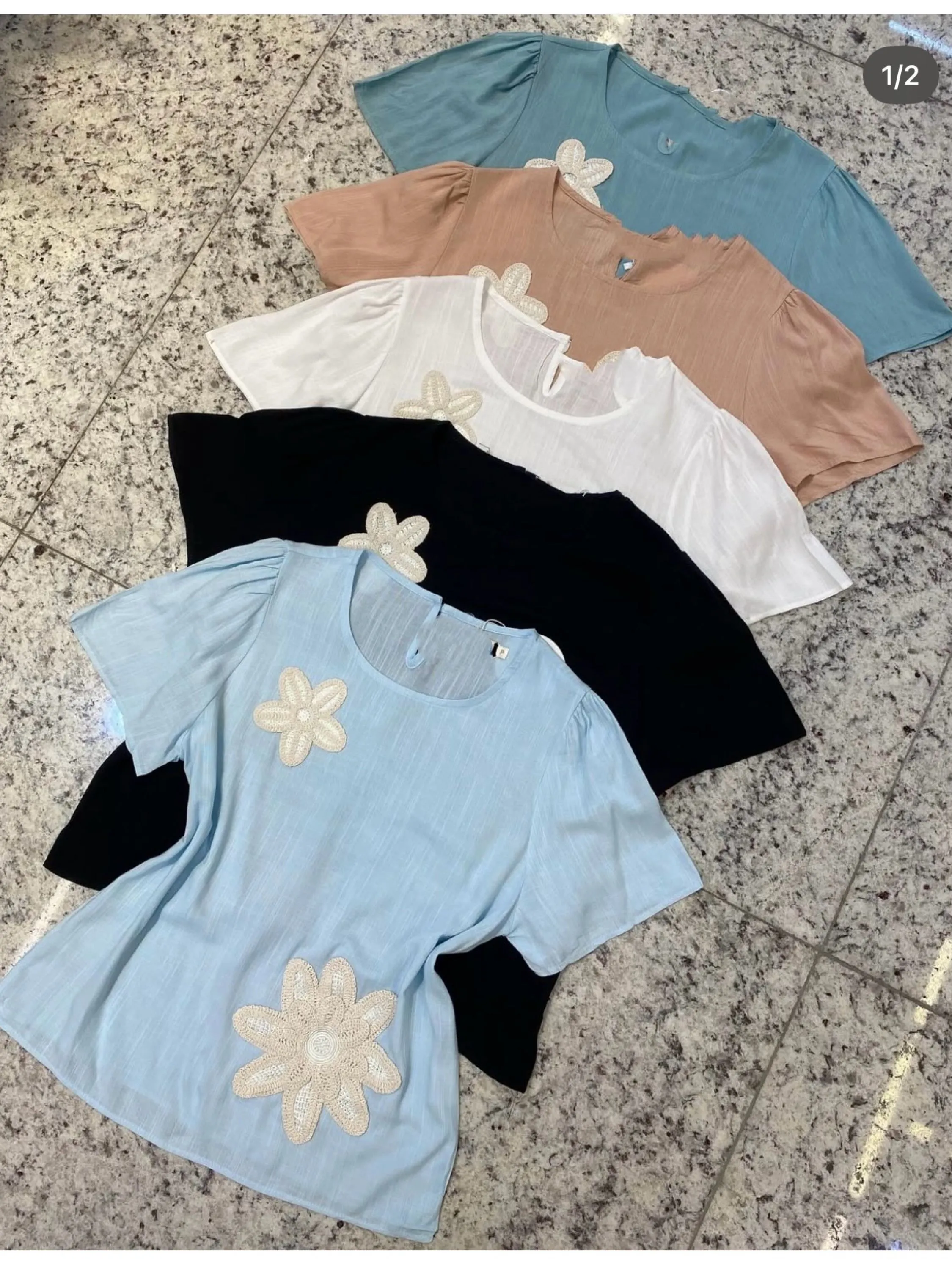 Blusa com bordado feminina   Enzo