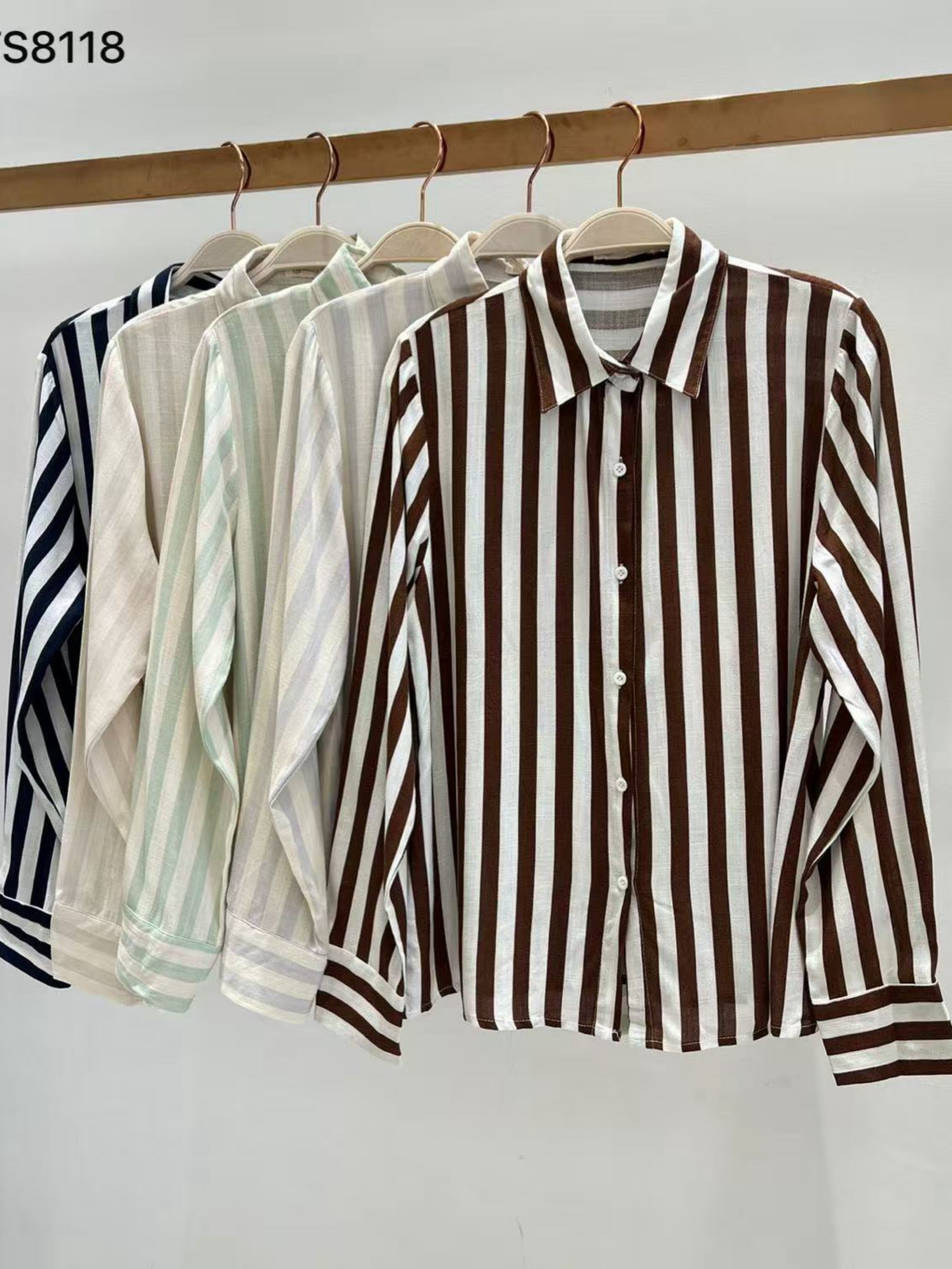 Camisa listrada feminina Enzo