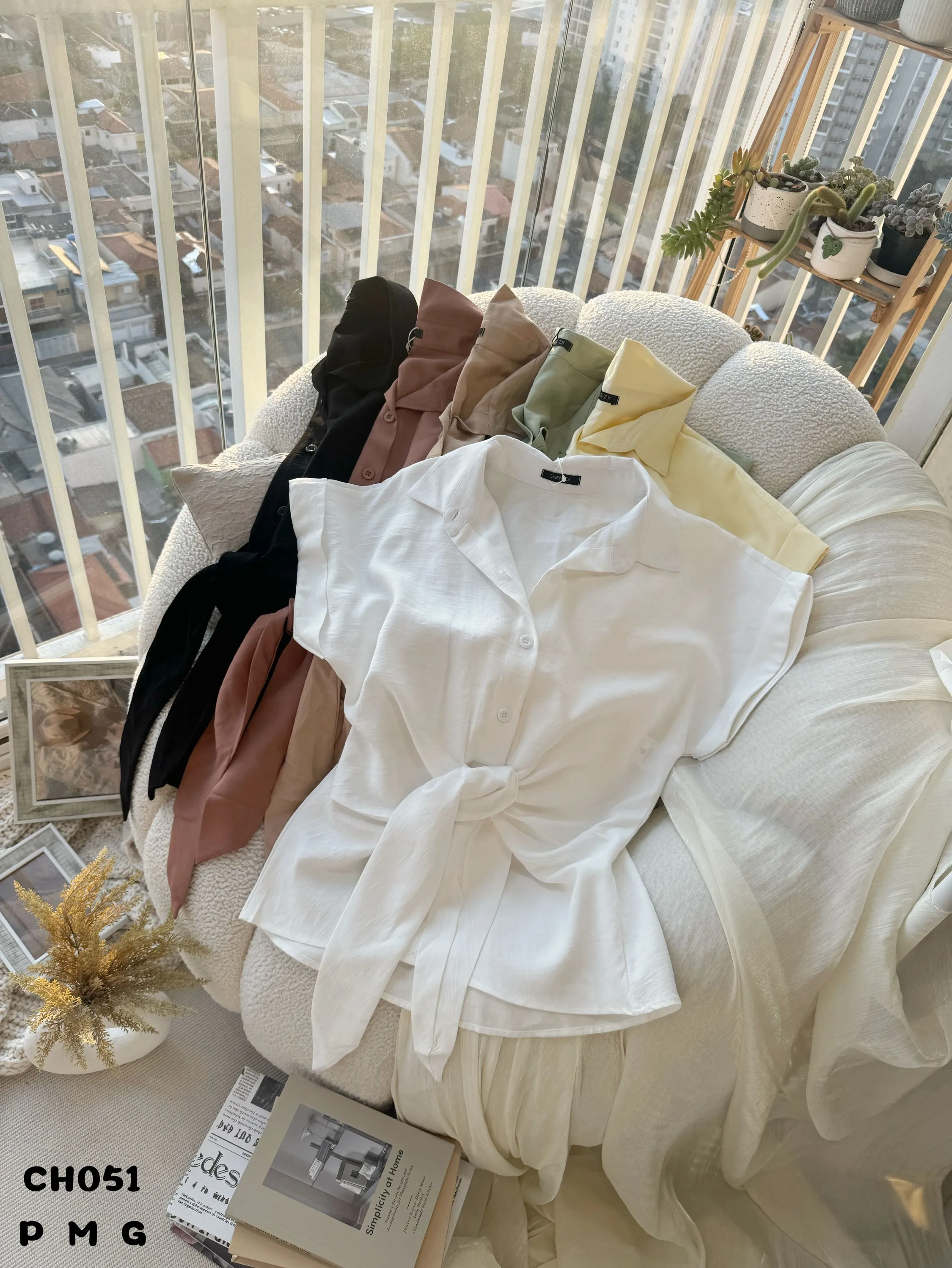 CH051 Blusa tecido marrant