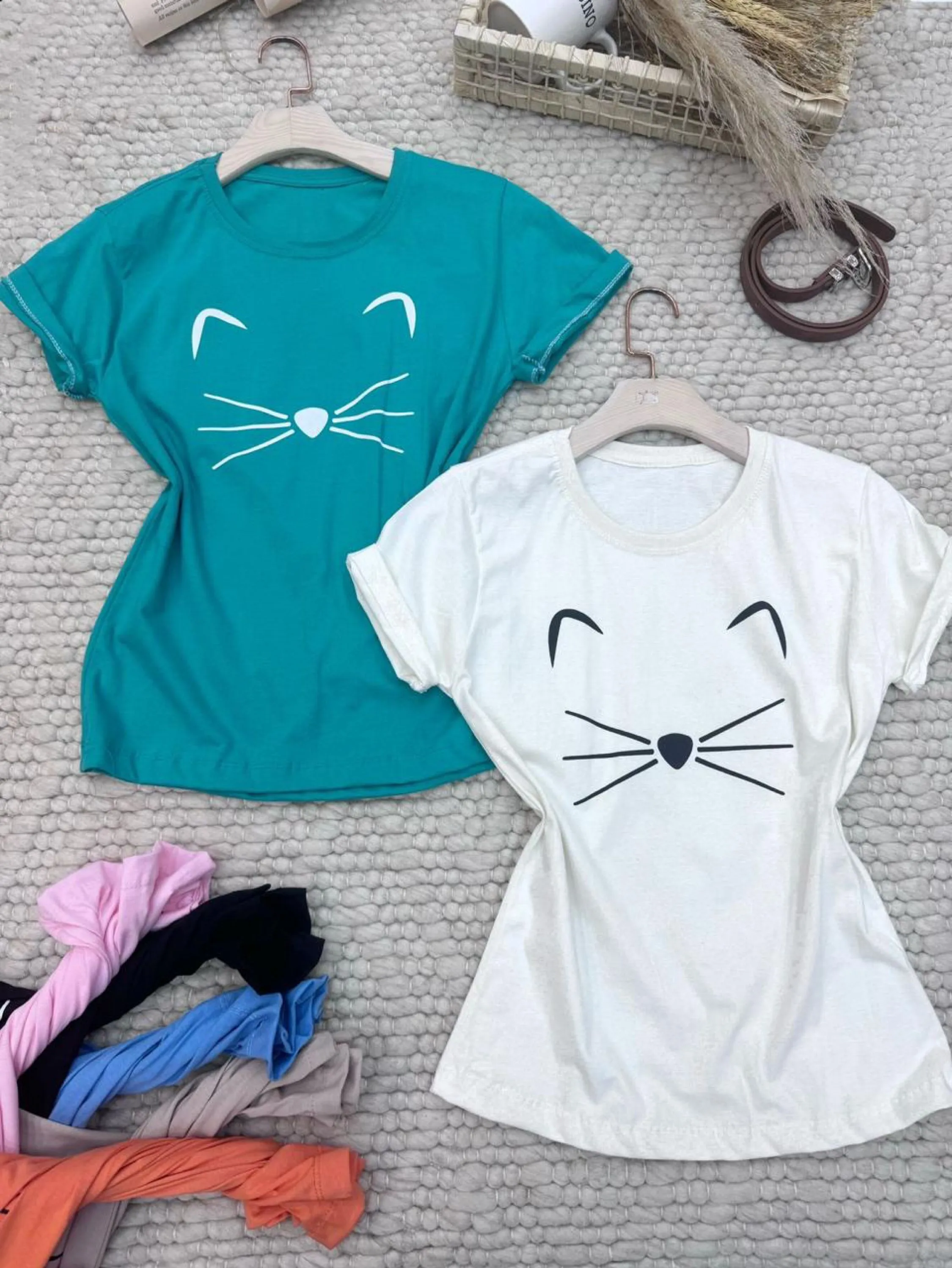 T-shirts camiseta gatinho