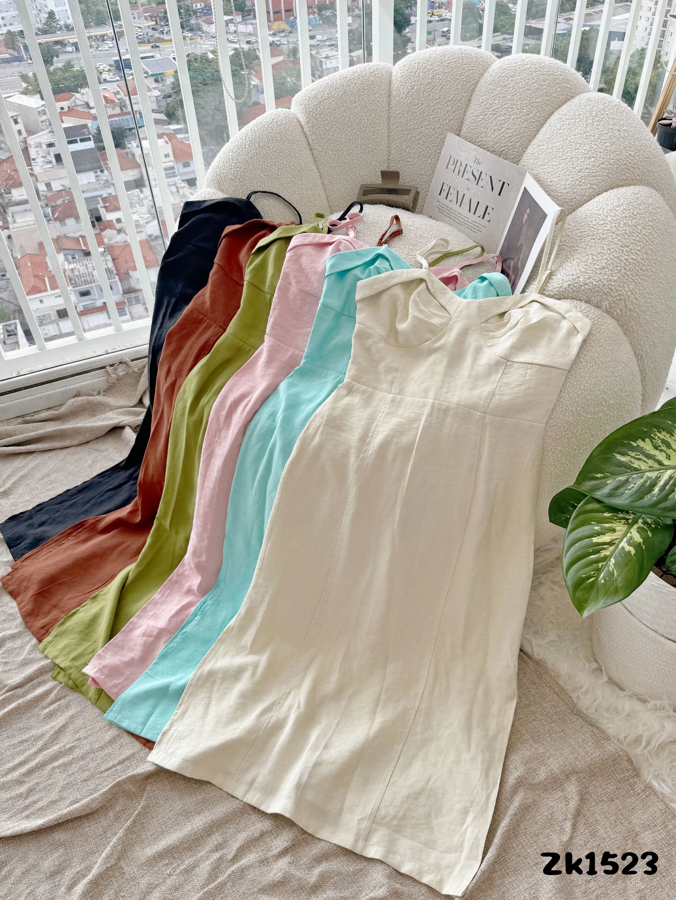 Vestido mídi Zk1523