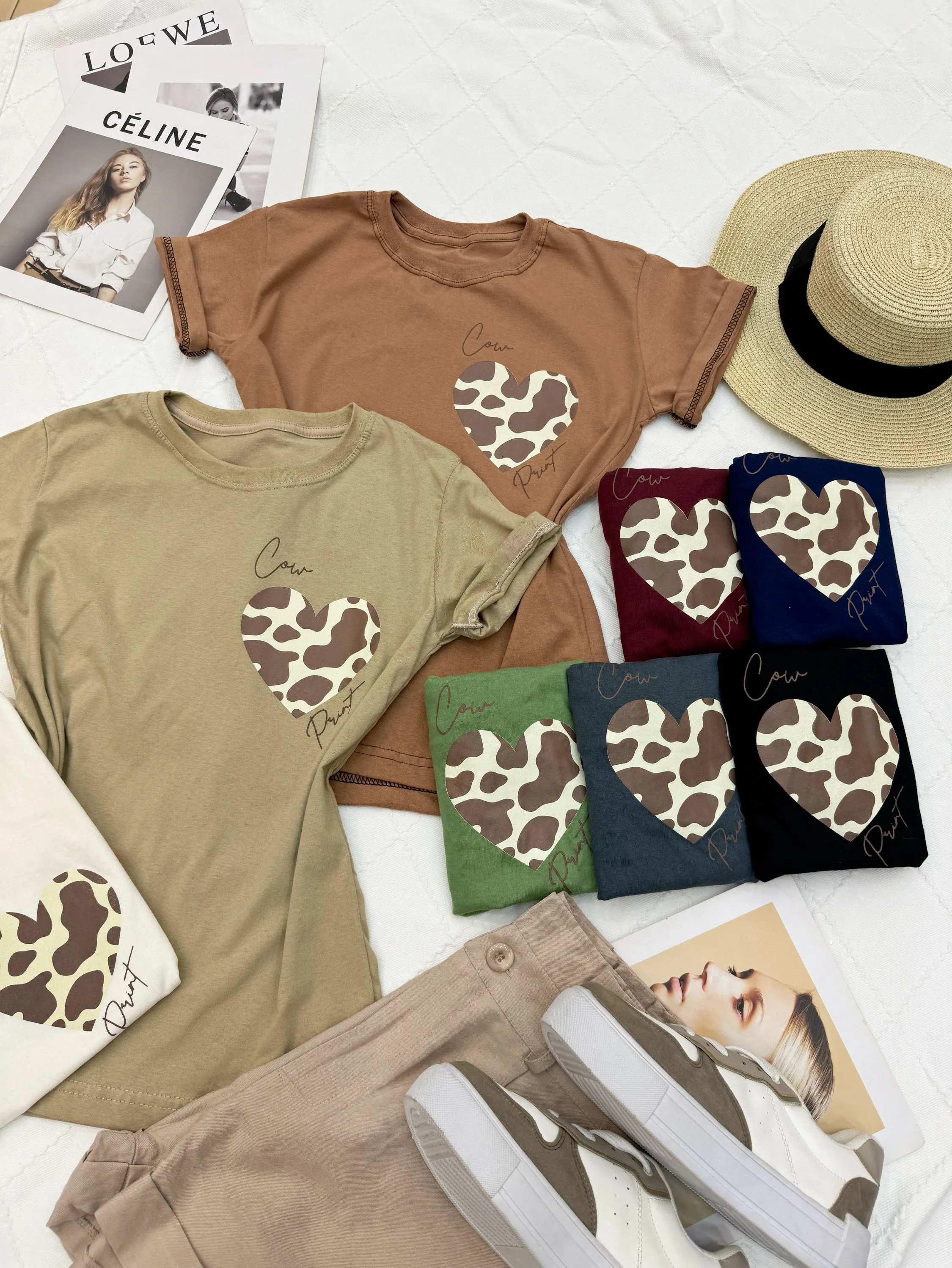 T-shirts camiseta gola ribana 100% algodão