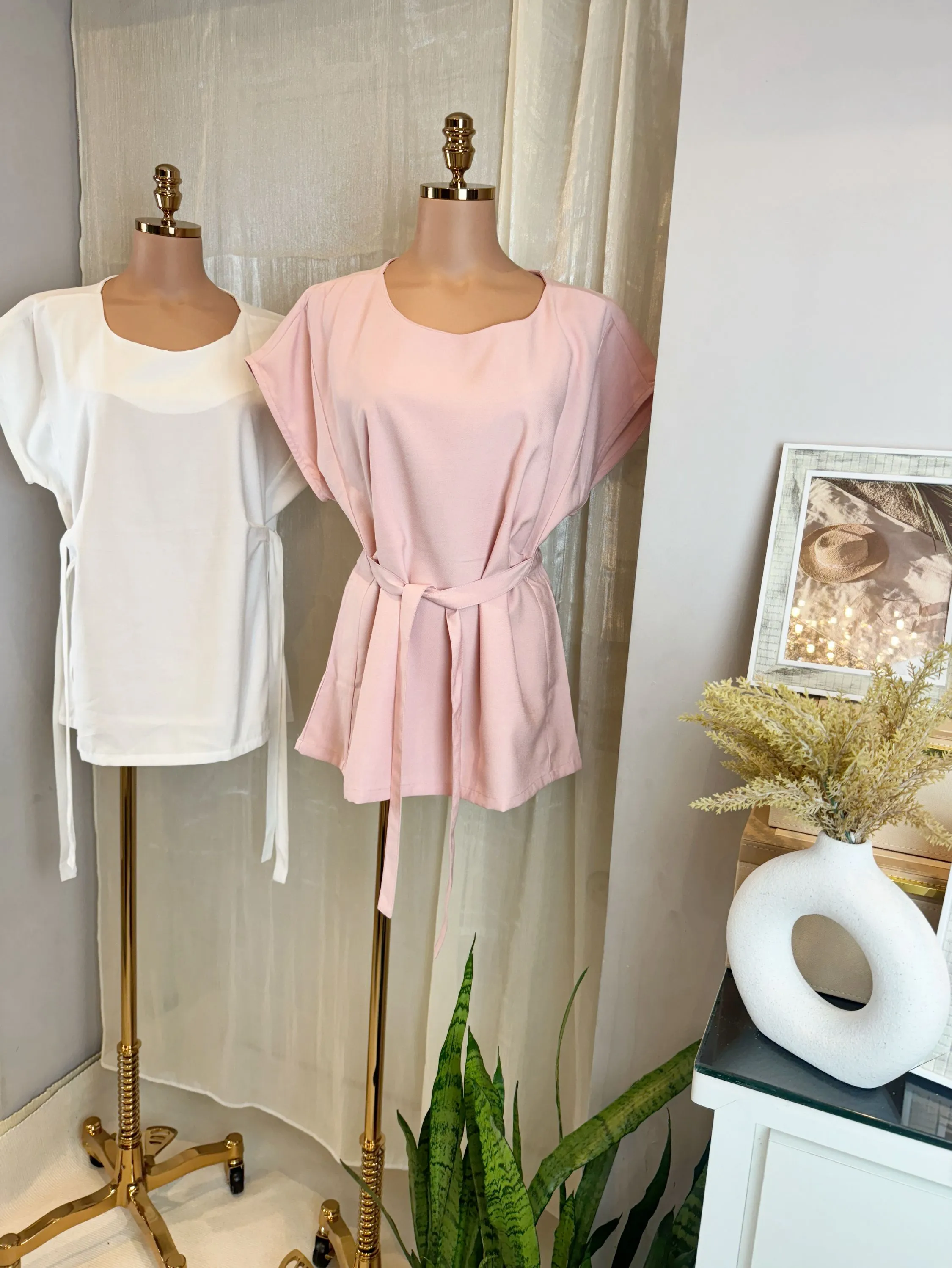 CZK011 Blusa tecido marrant