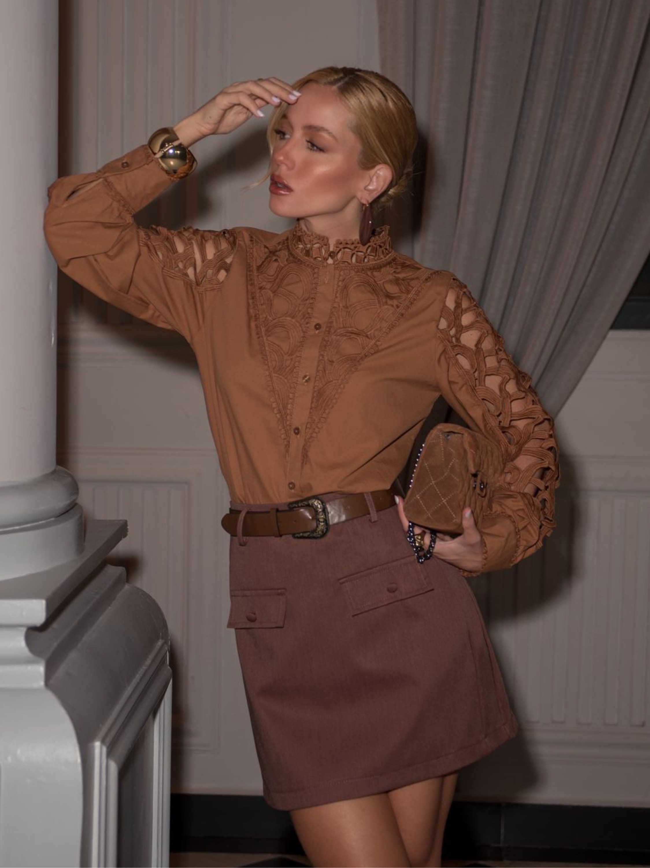 Nova camisa com renda