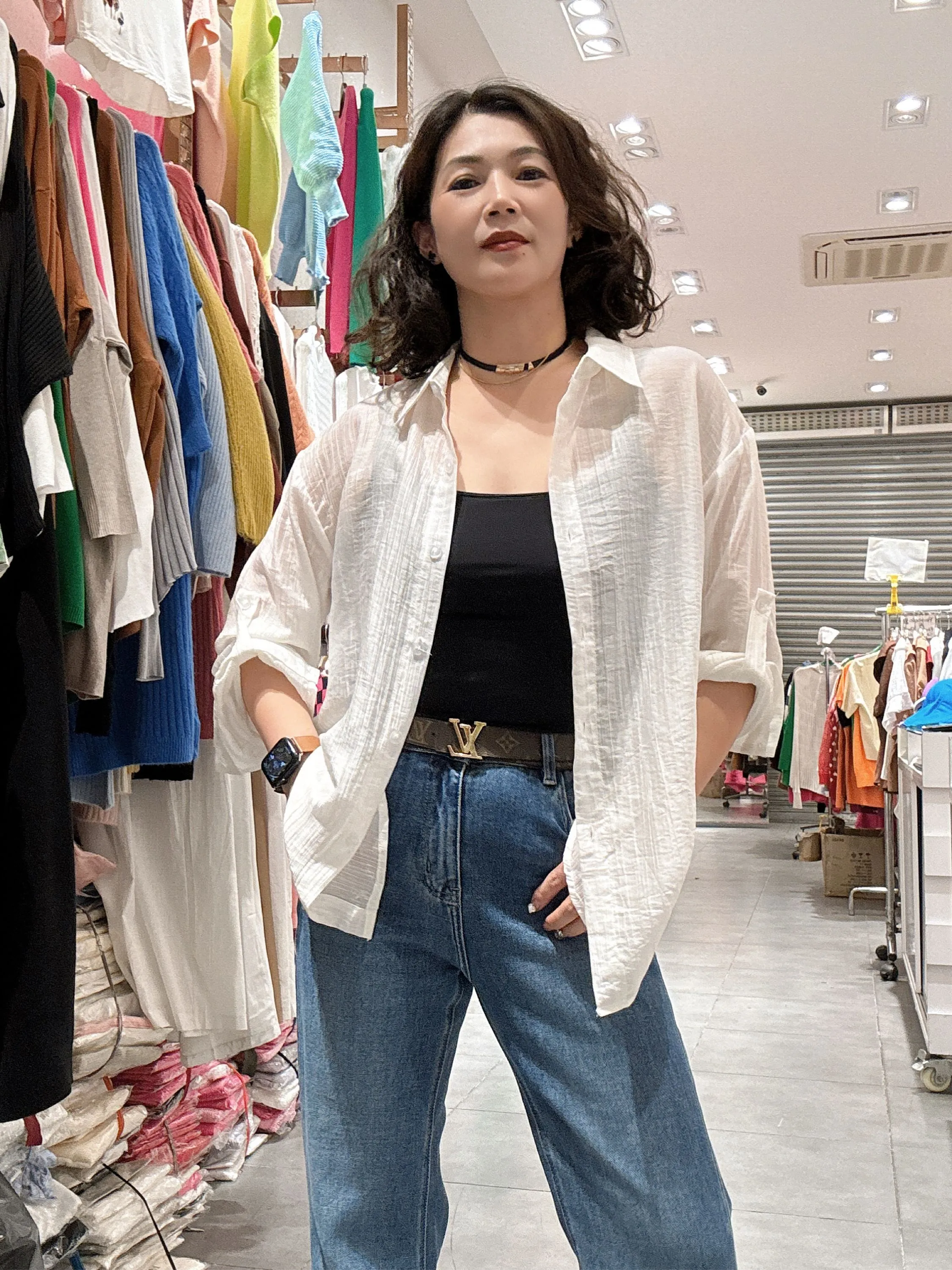 Novas camisas Cor sólida