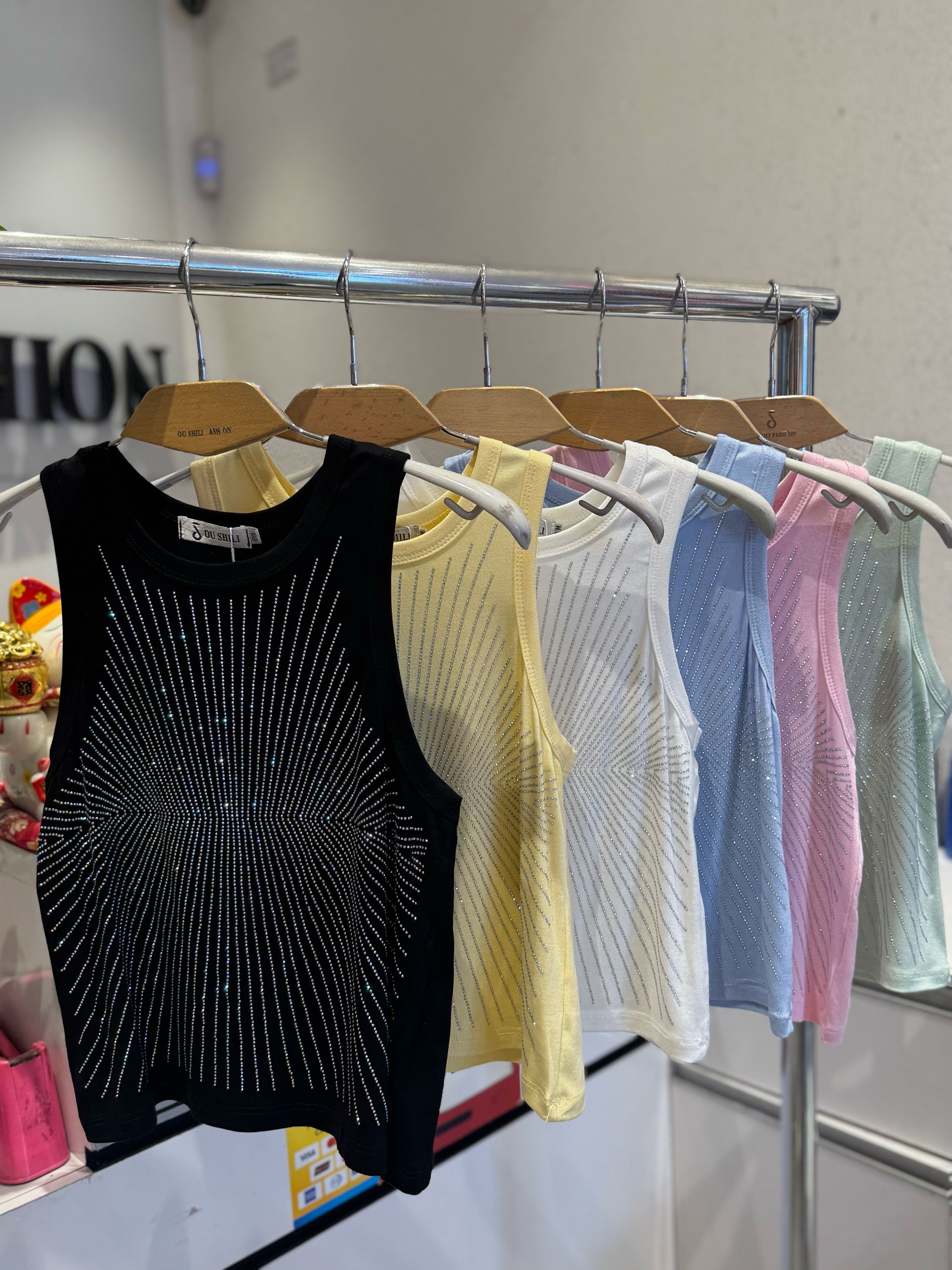 Regata feminina com brilho 💖