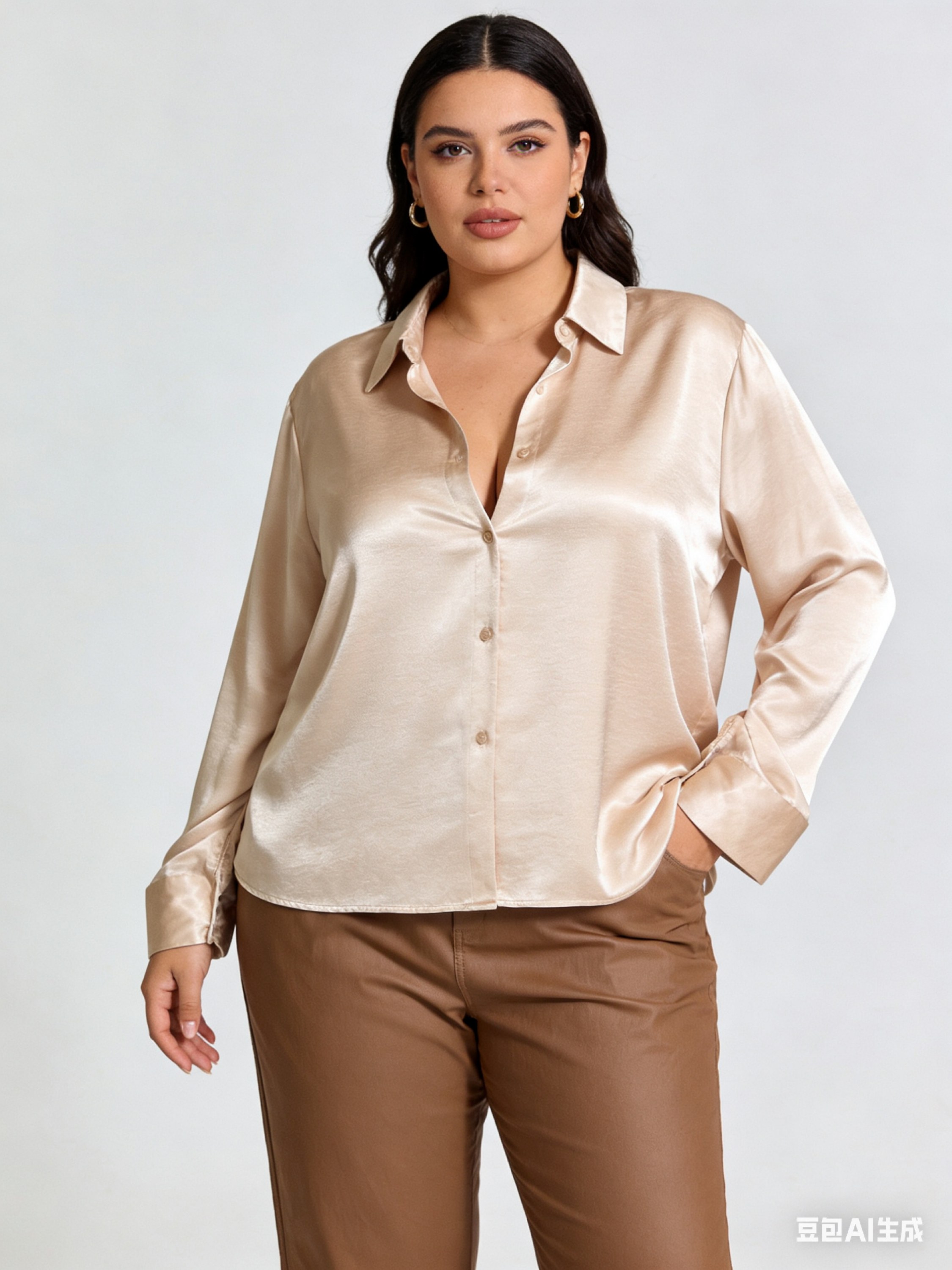 Camisa de cetim plus G1 G2 G3