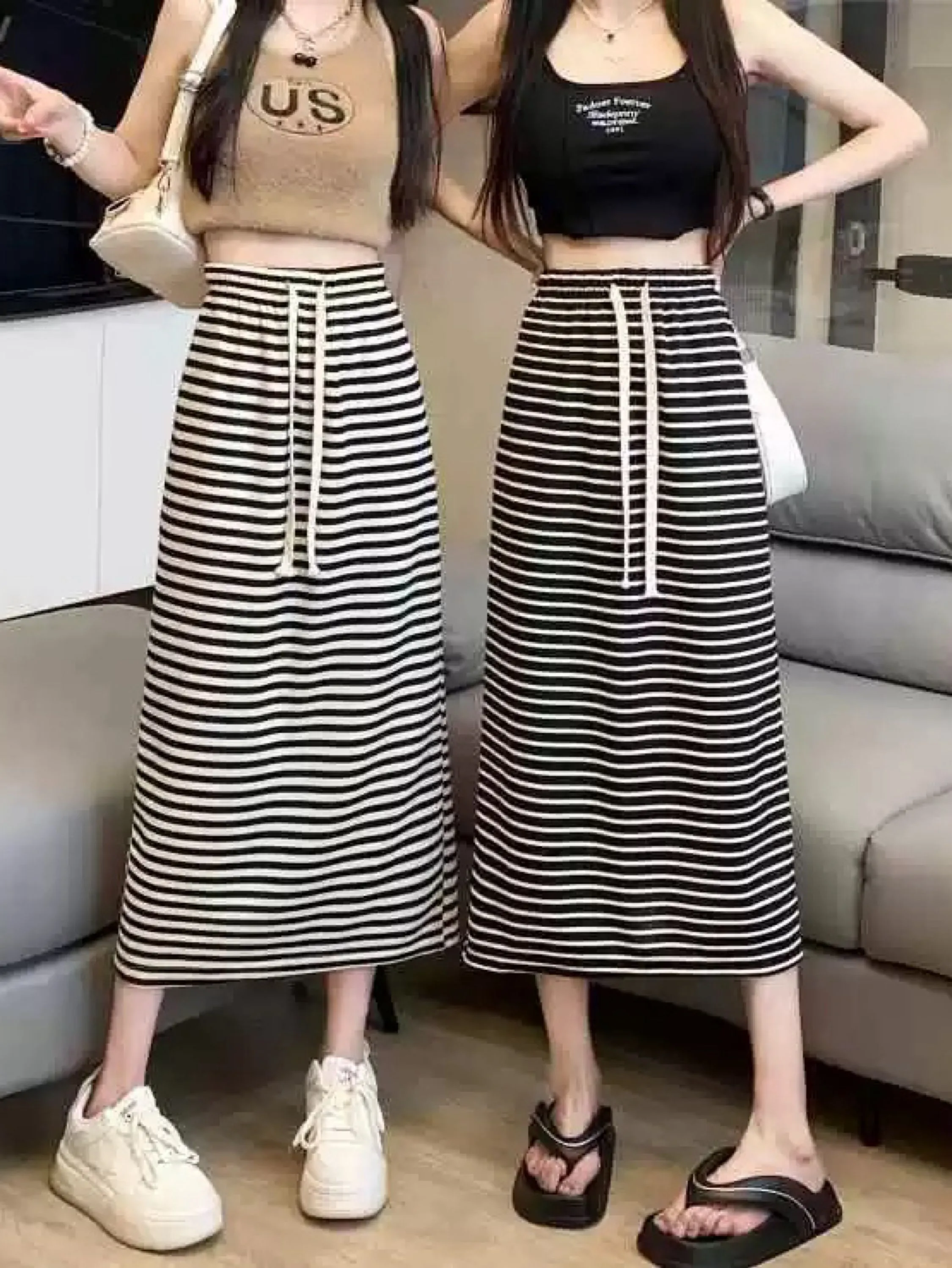 Novas saias MIDI listas fendas