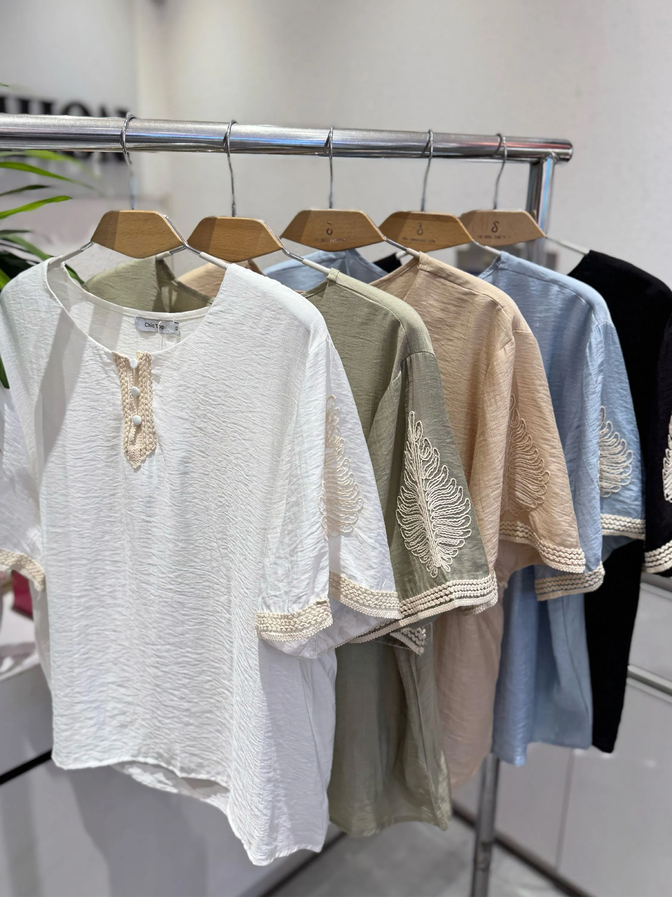 Novas plus size manga bodado