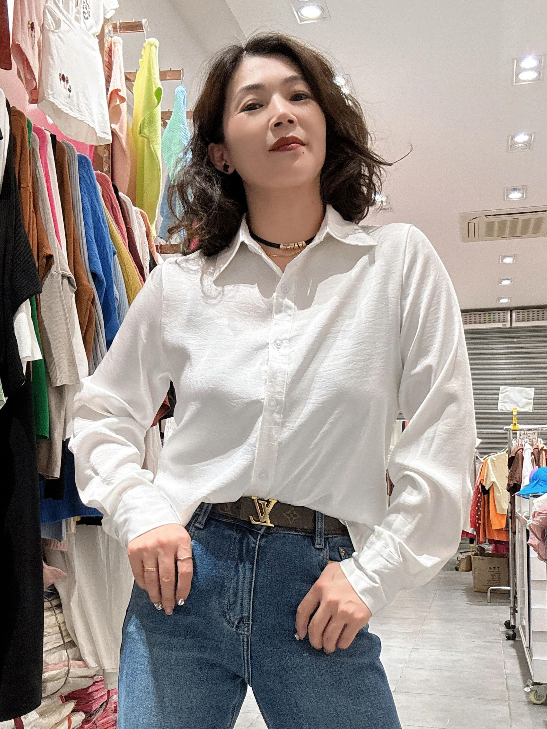 Novas camisas cetim