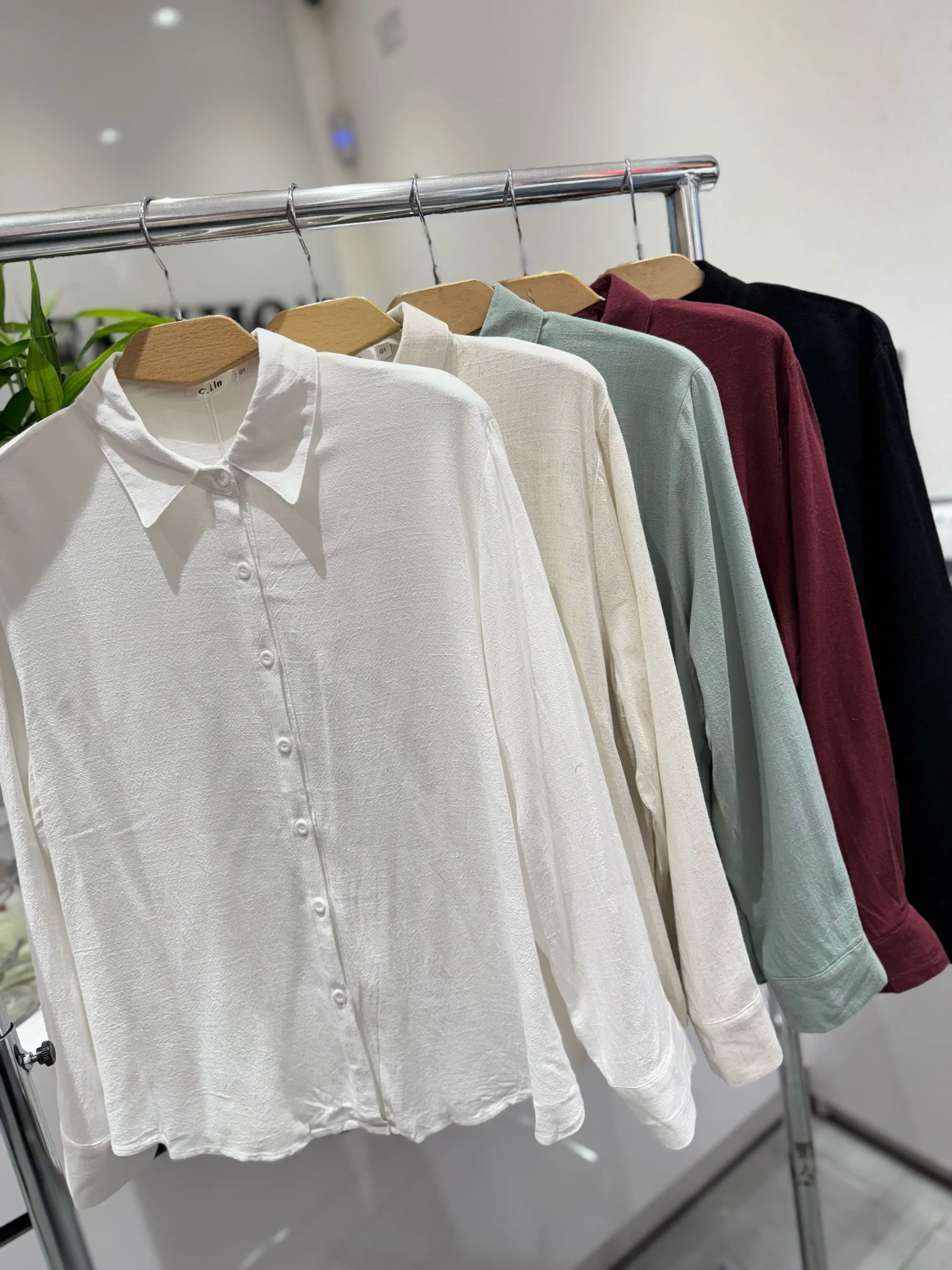 Camisa de linho Plus size G1 g2 g3