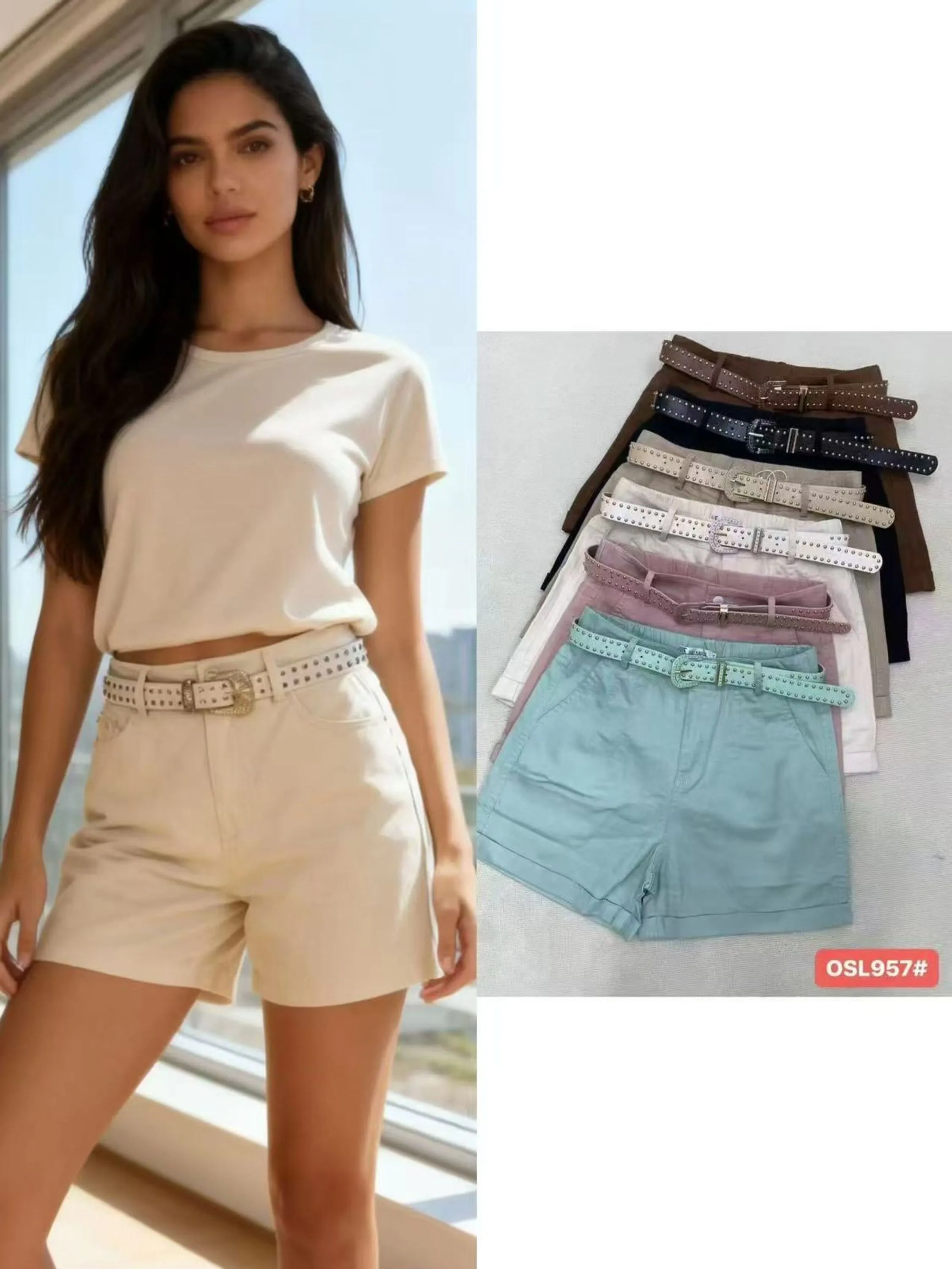 Bermuda sarja com elastano