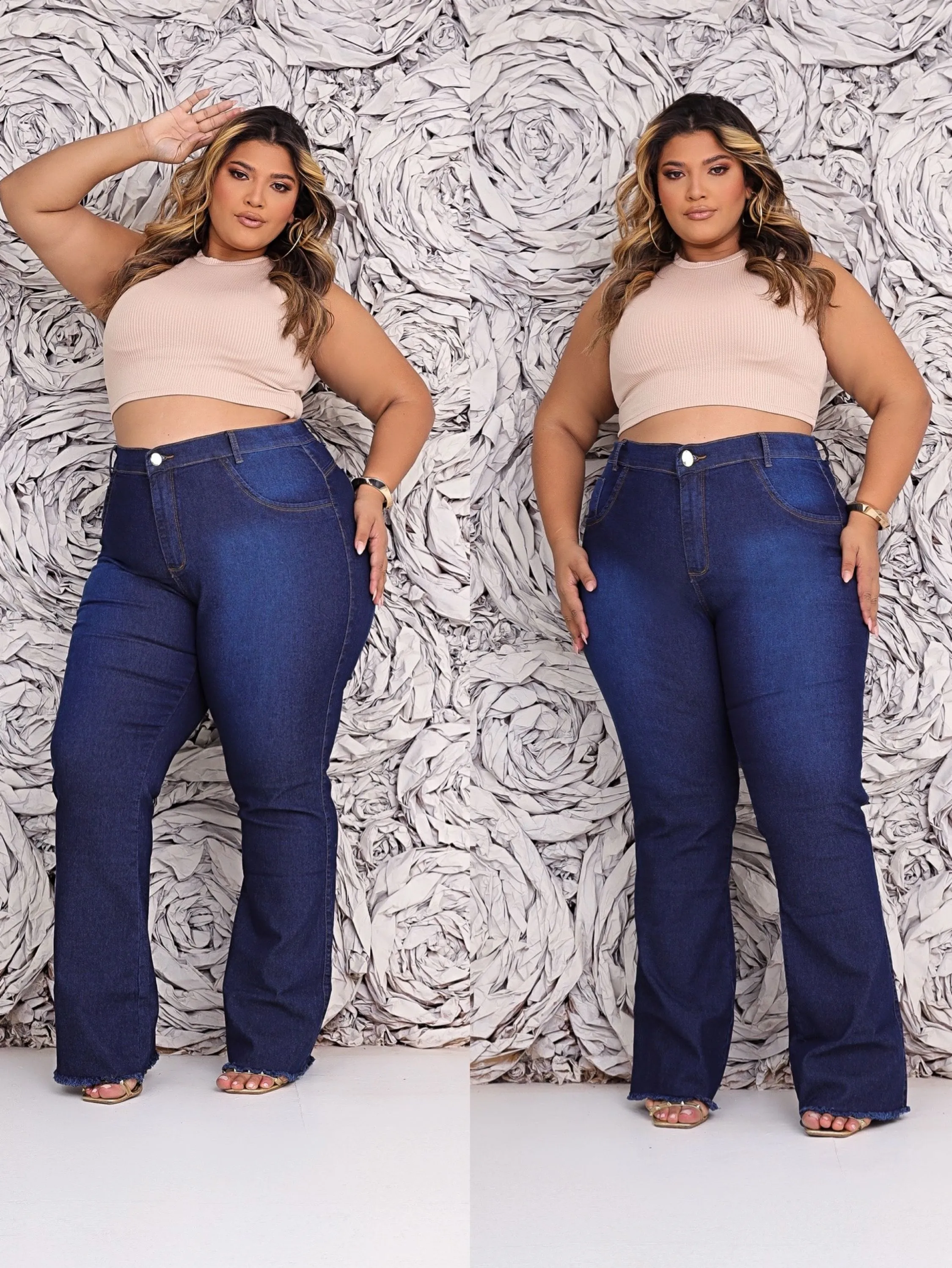 Calça fler plus size