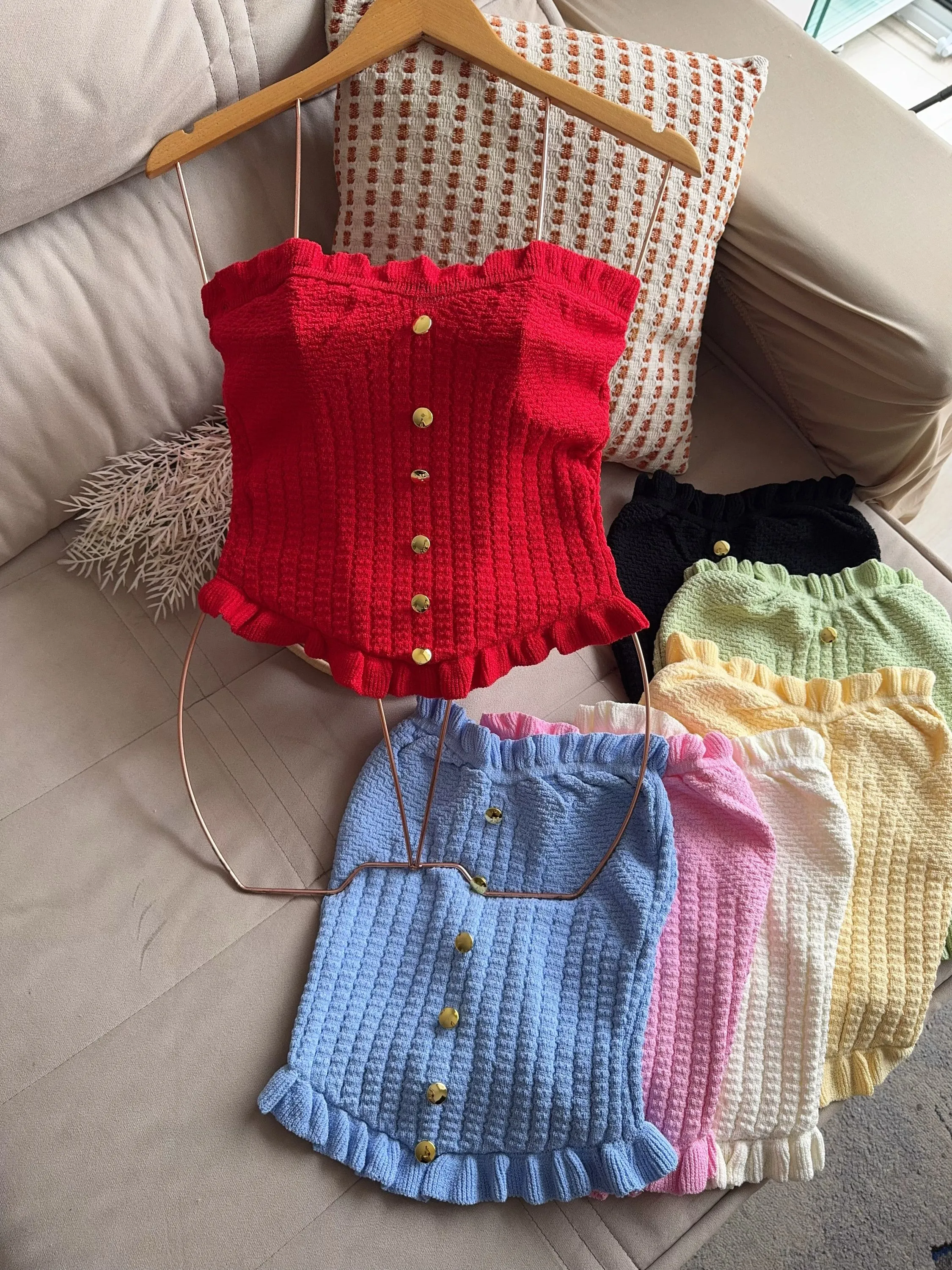 Cropped top faixa modal  Elisa linda moda