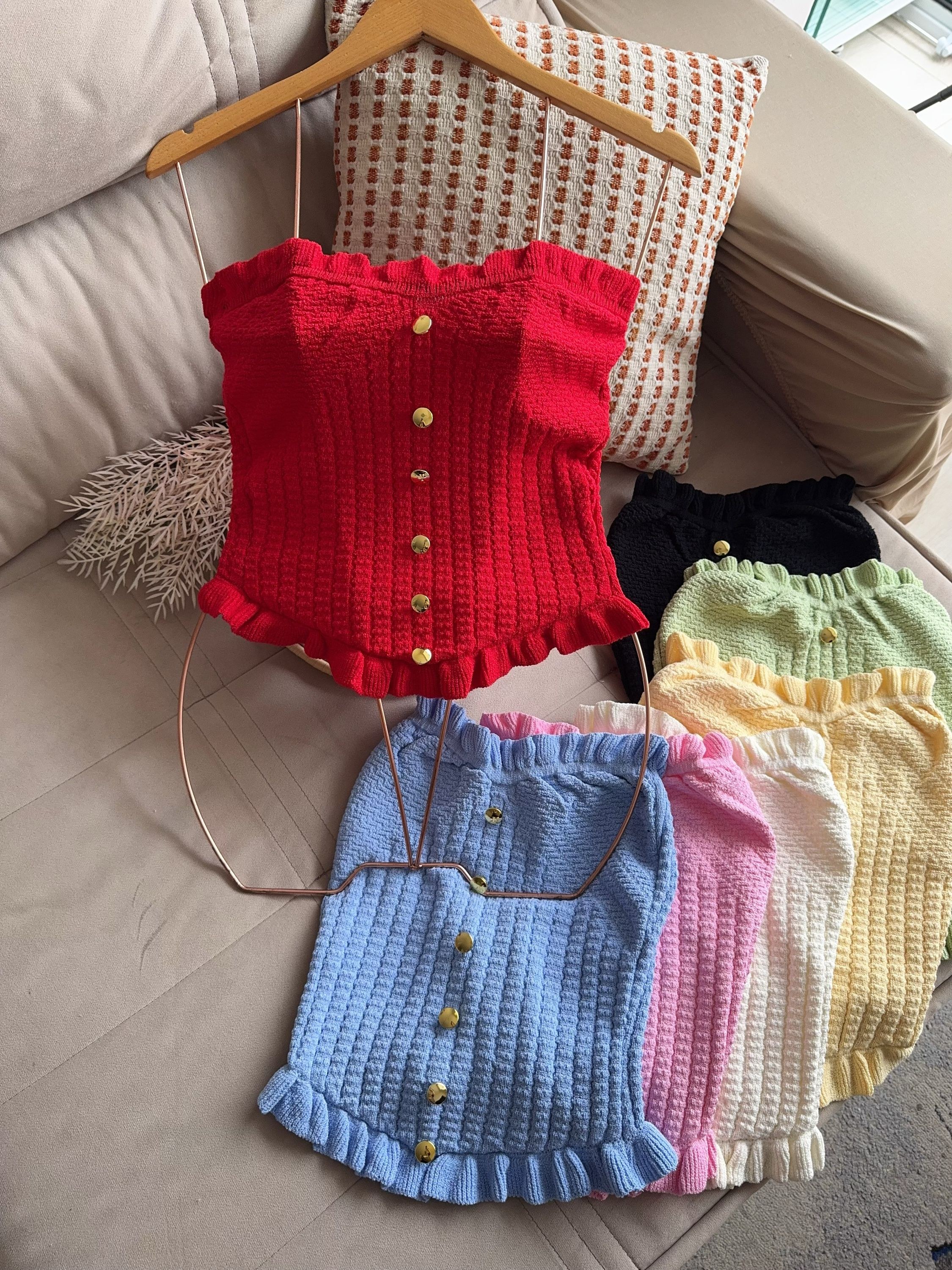 Cropped top faixa modal Elisa linda moda