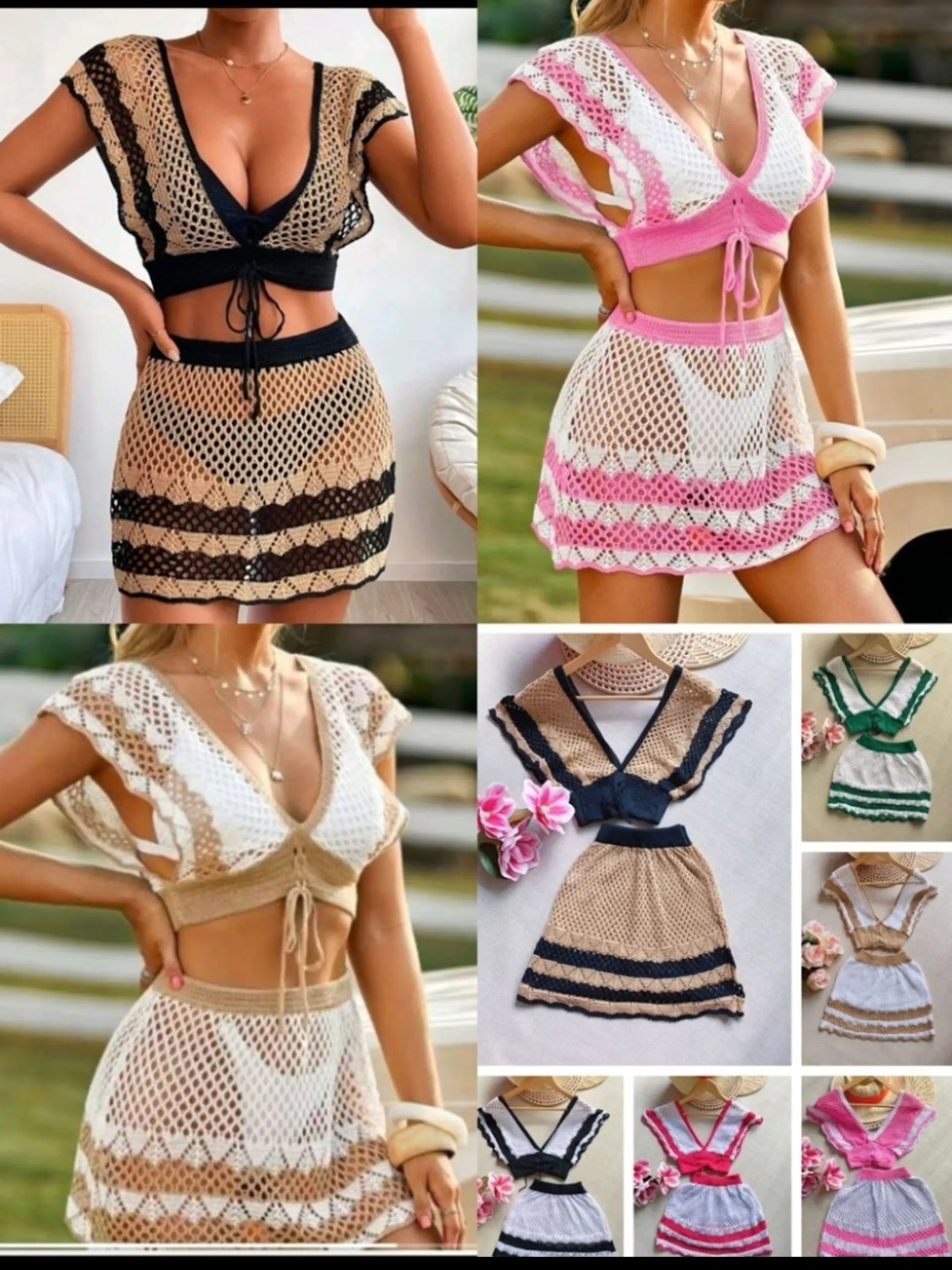 Conjunto saída de praia Elisa linda moda