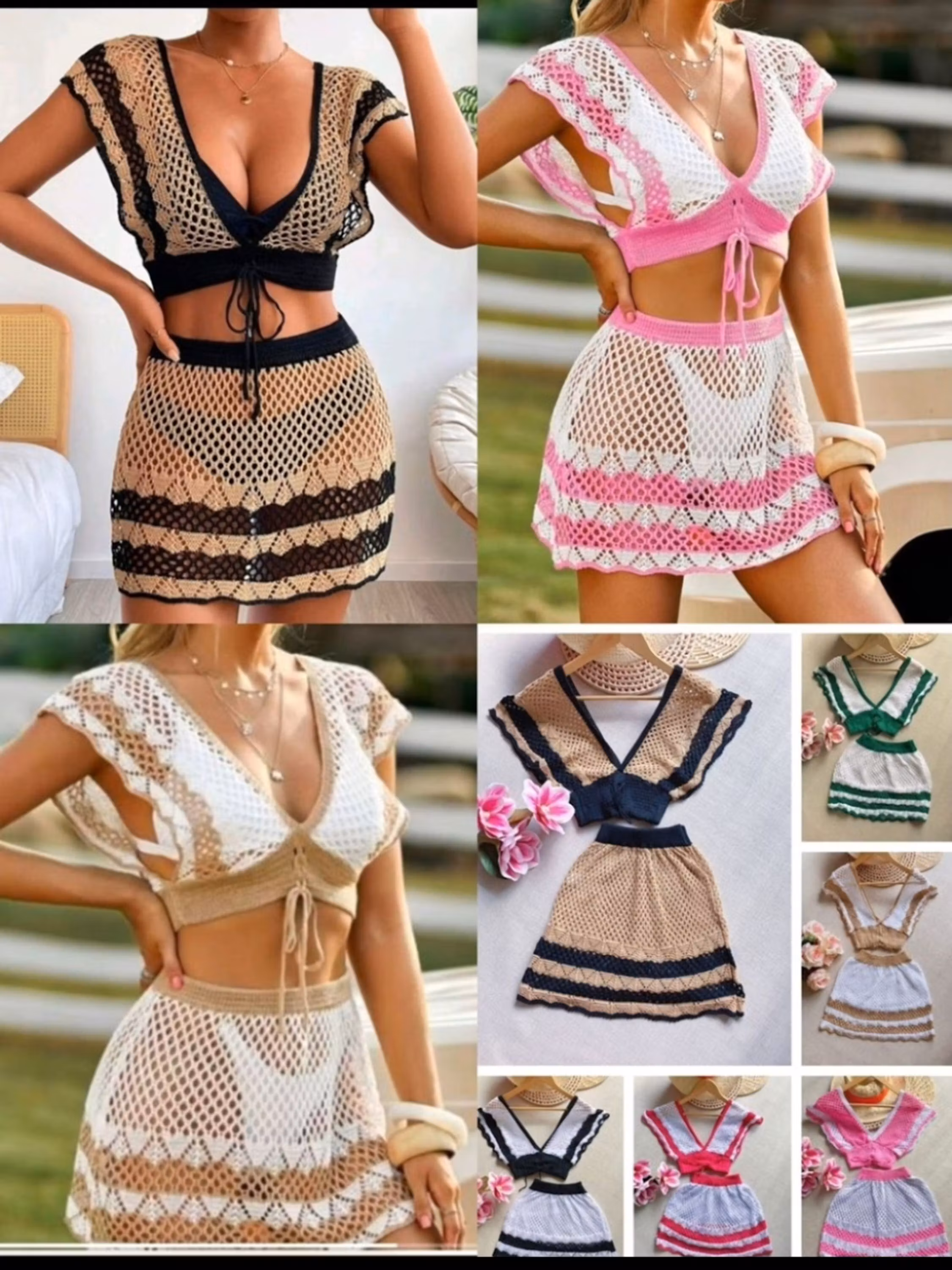 Conjunto saída de praia Elisa linda moda