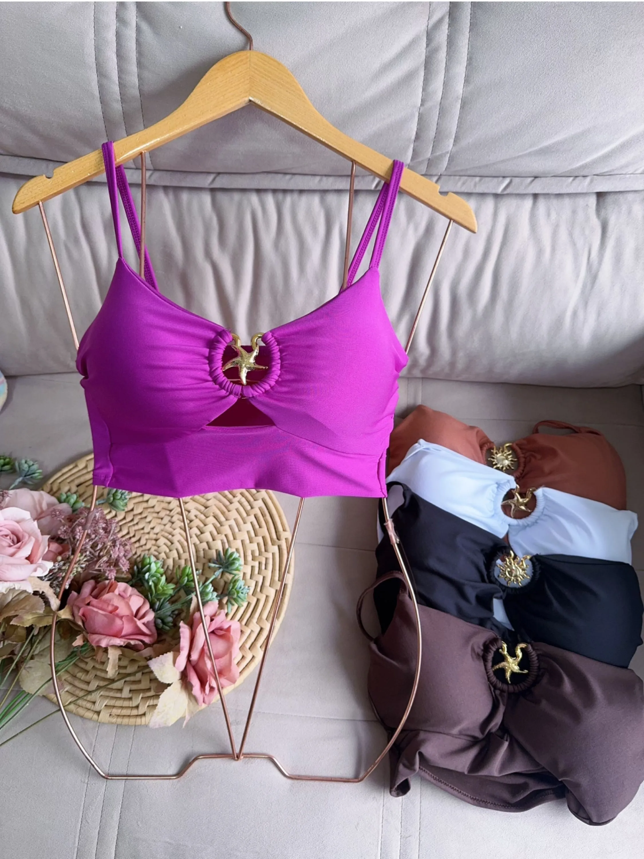 Cropped  com bojo Elisa Linda moda