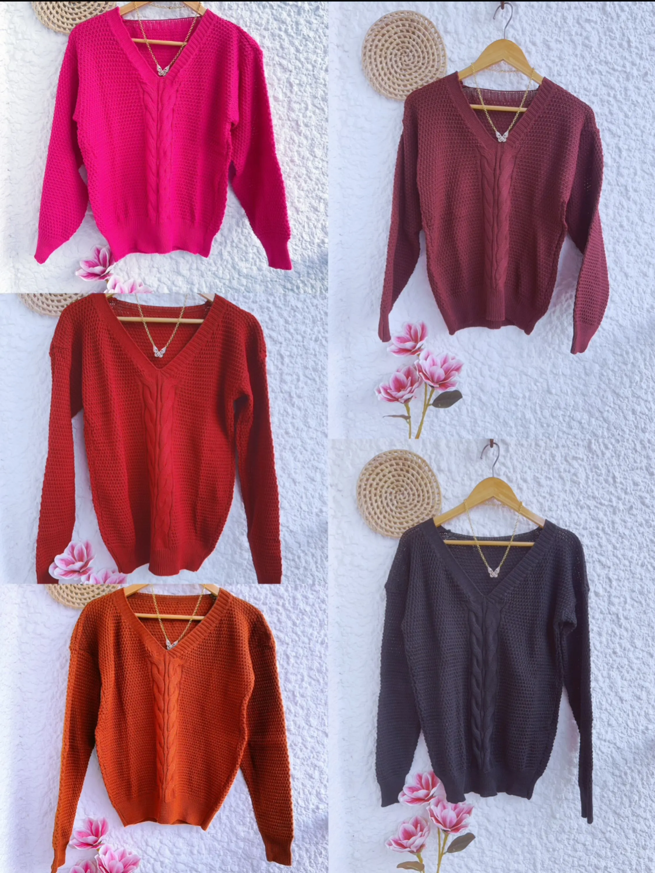 Blusa inverno manga longa Elisa linda moda