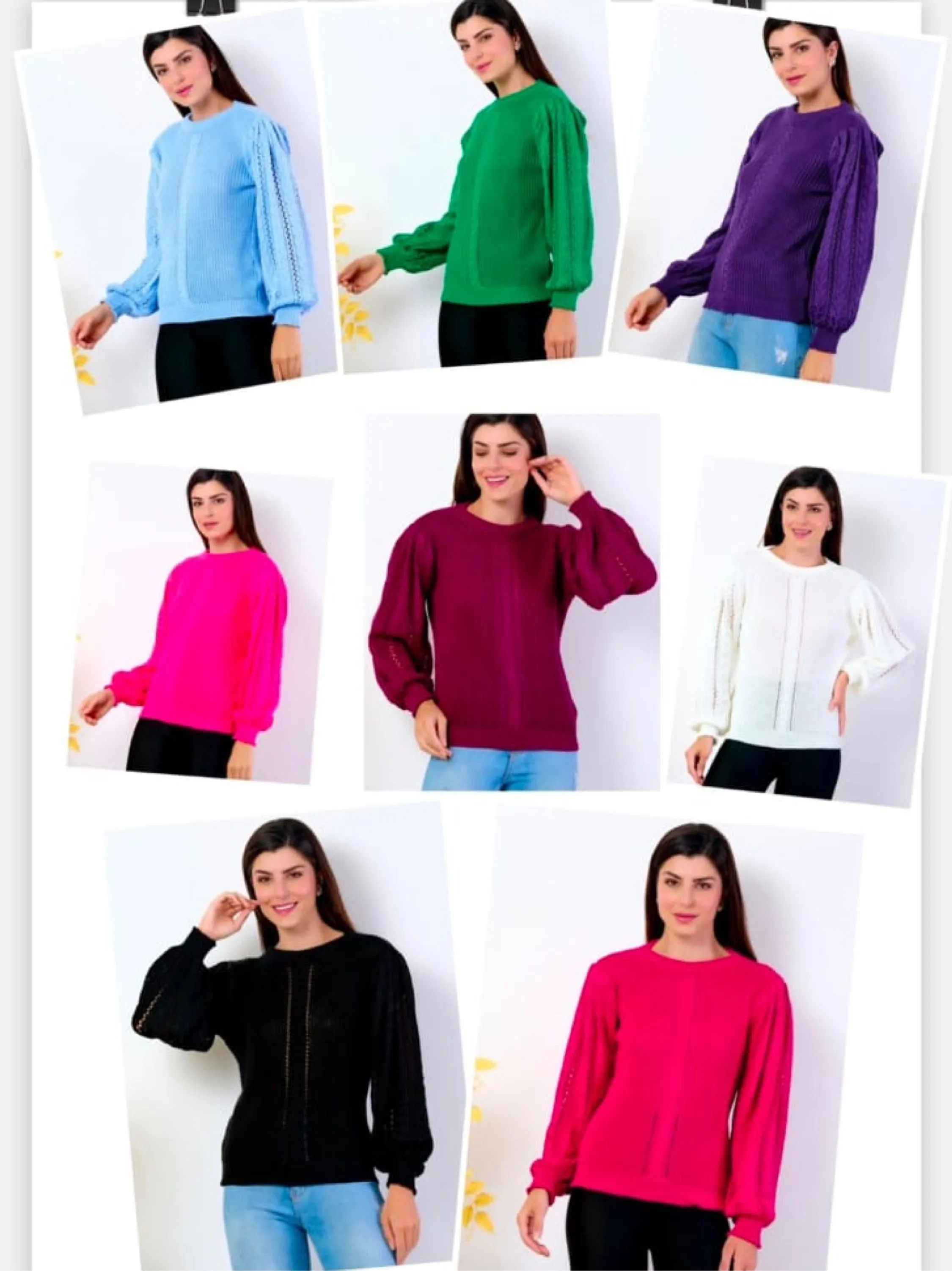 Blusa manga longa Elisa linda moda