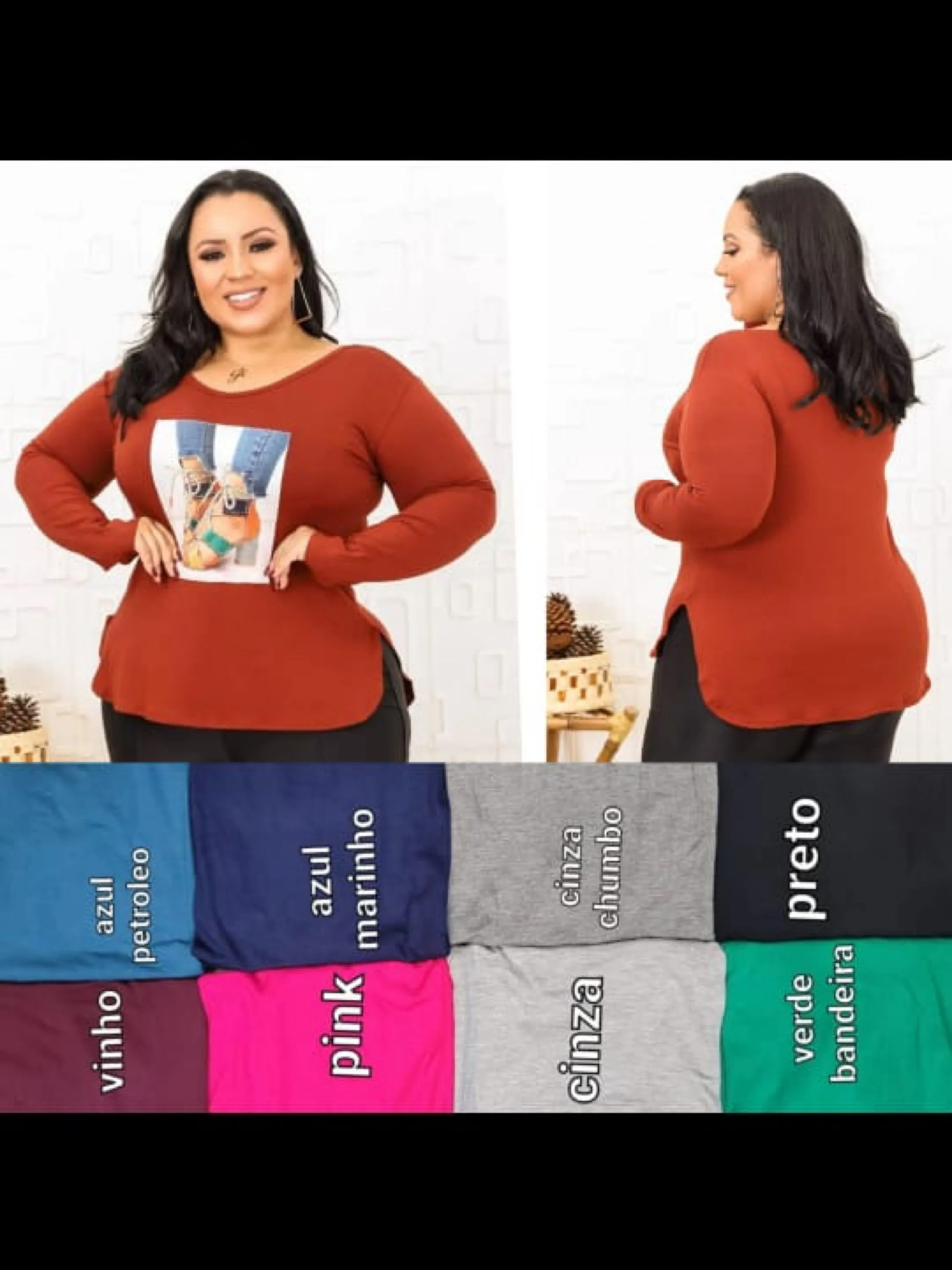 Plus size Elisa linda moda