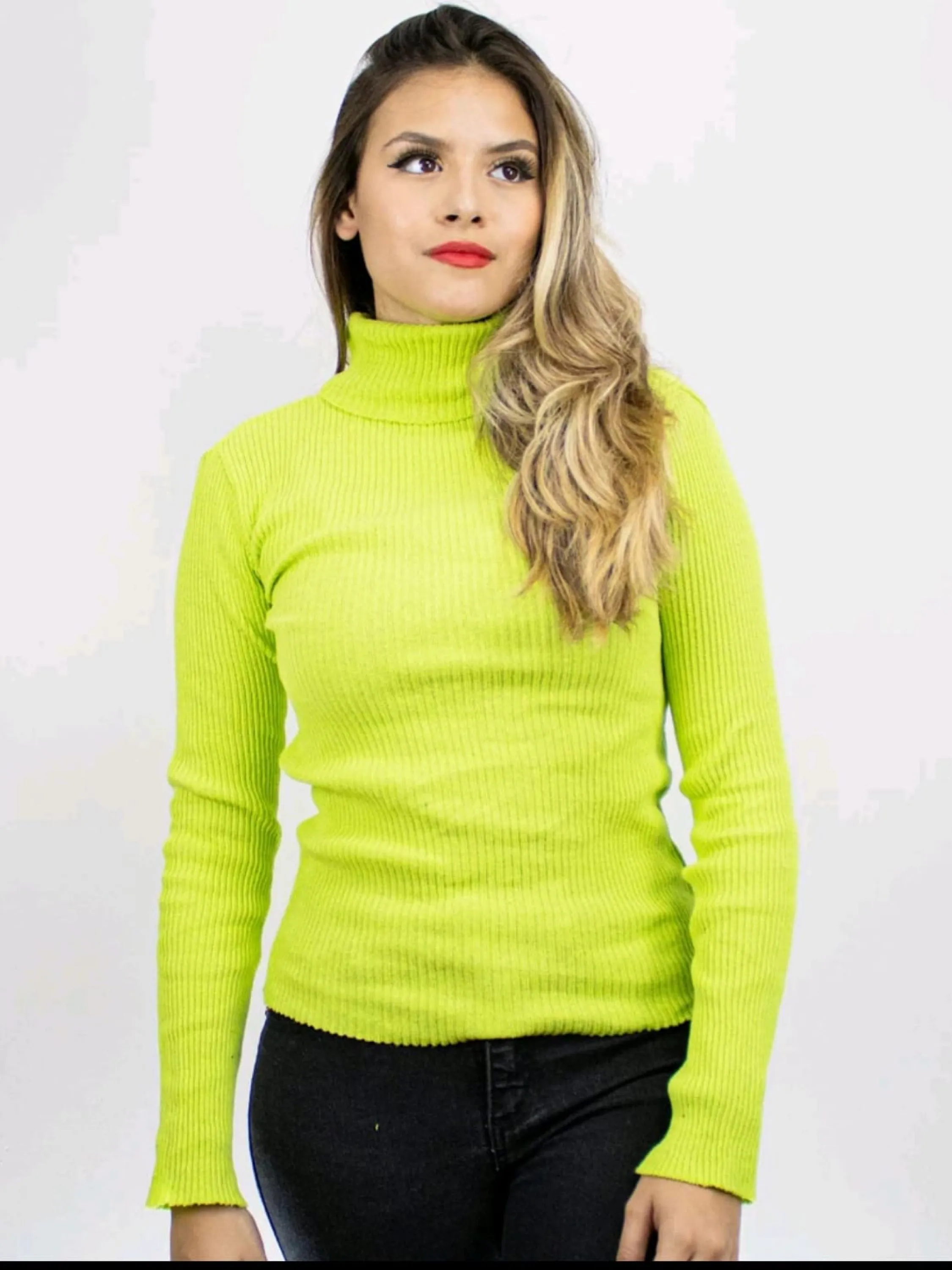 Blusa gola  alto  Elisa linda moda
