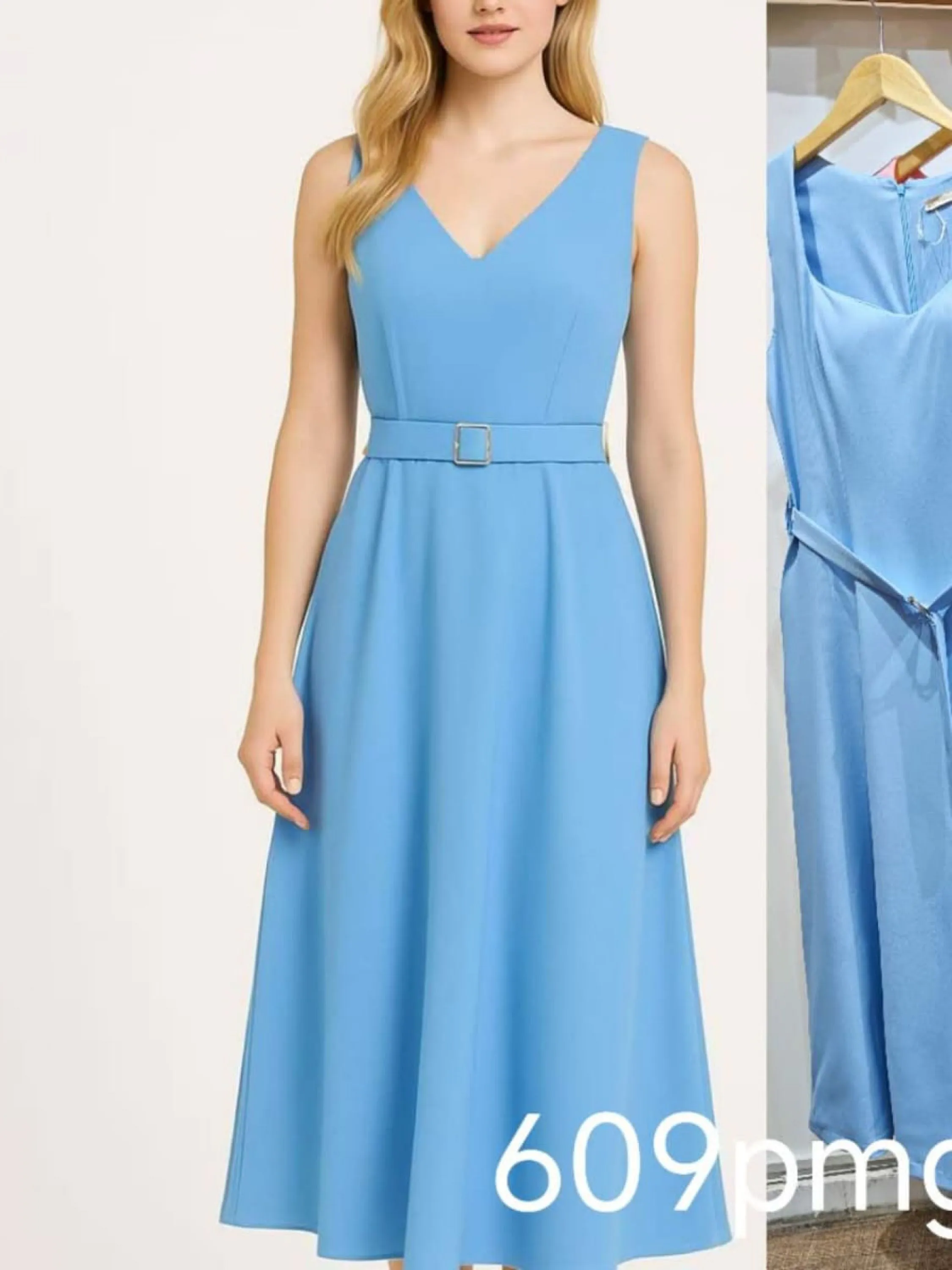 Vestido longa #609 twill Elisa linda moda