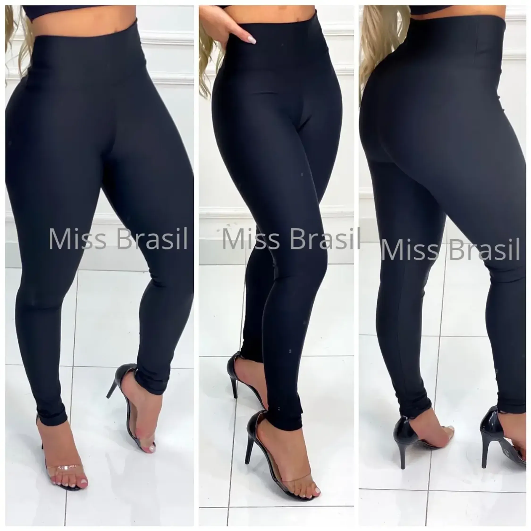 Legging lisa cintura alta