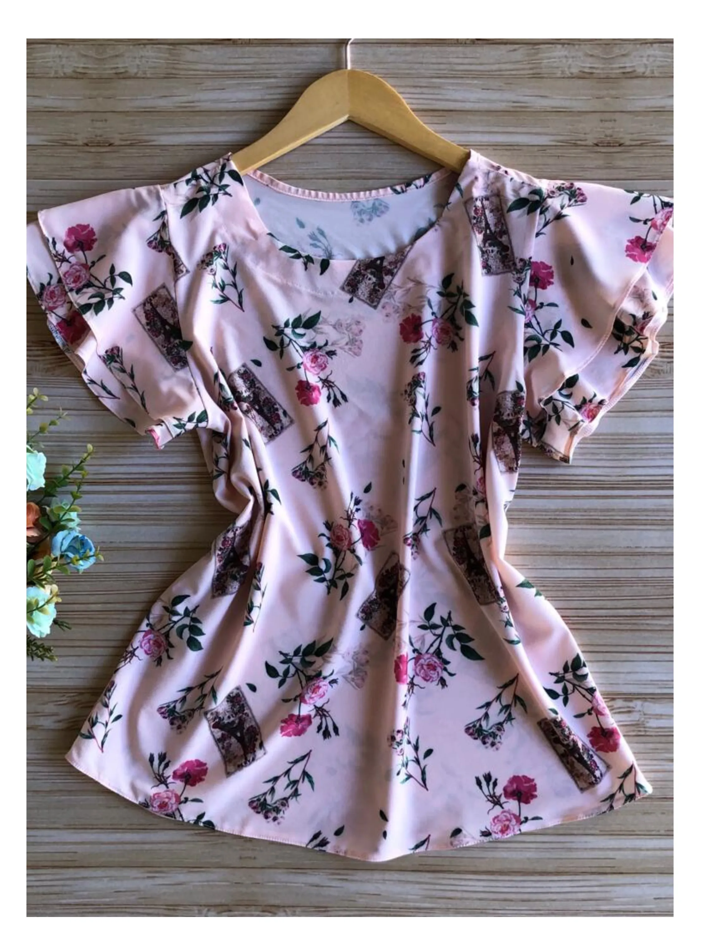 Blusa Romântica Estampada M (40)