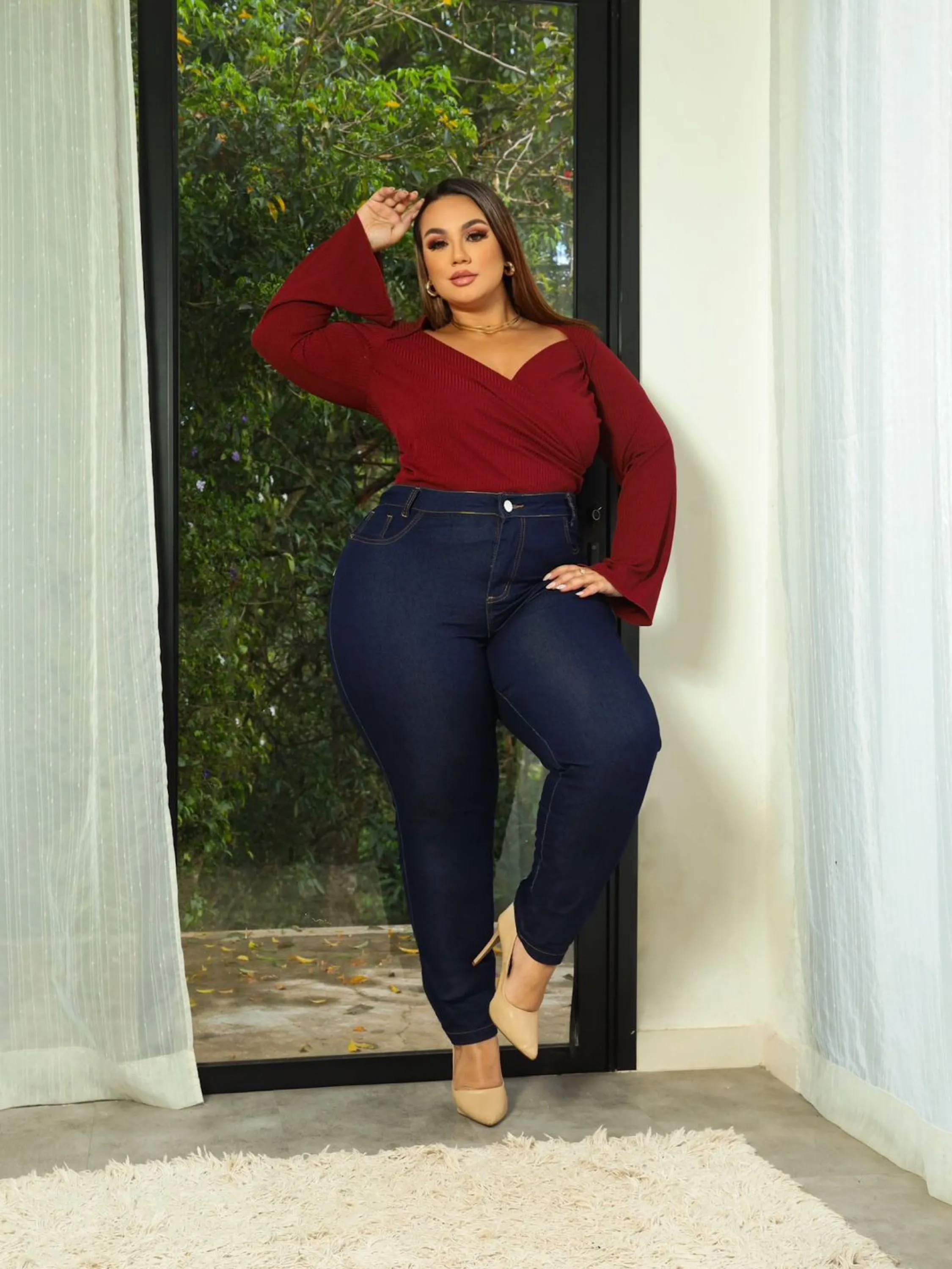 Calça Plus Size com Lycra