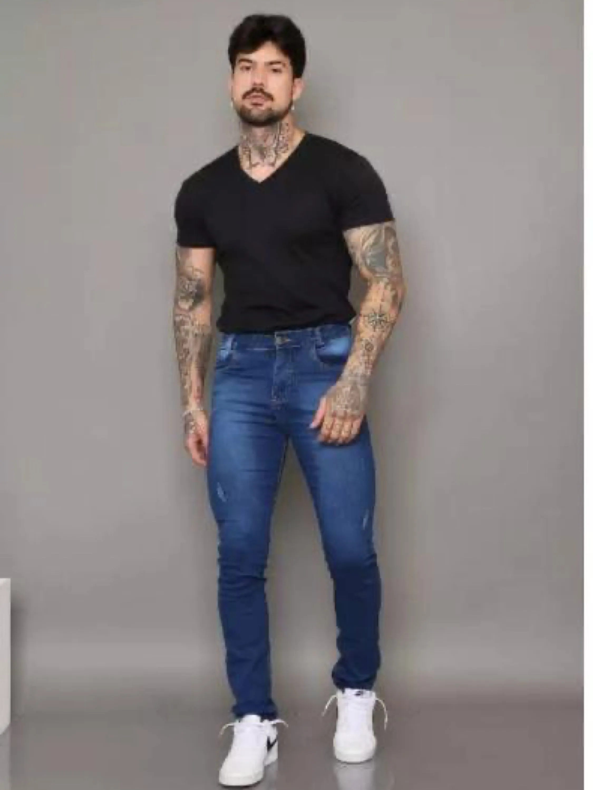 Calça Masculina com Lycra - Puído