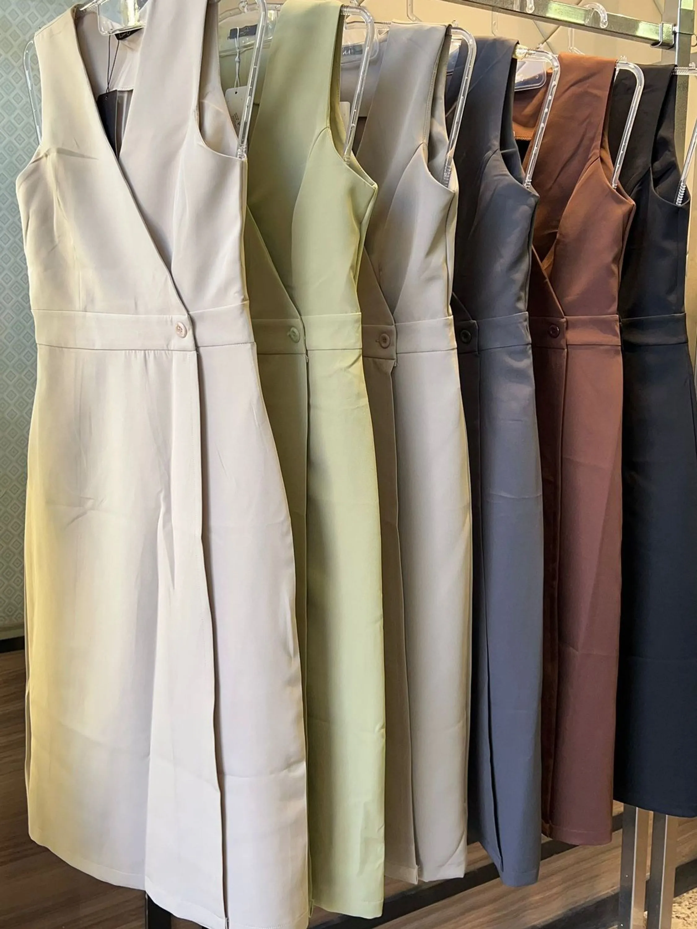 Vestido longo alfaiataria