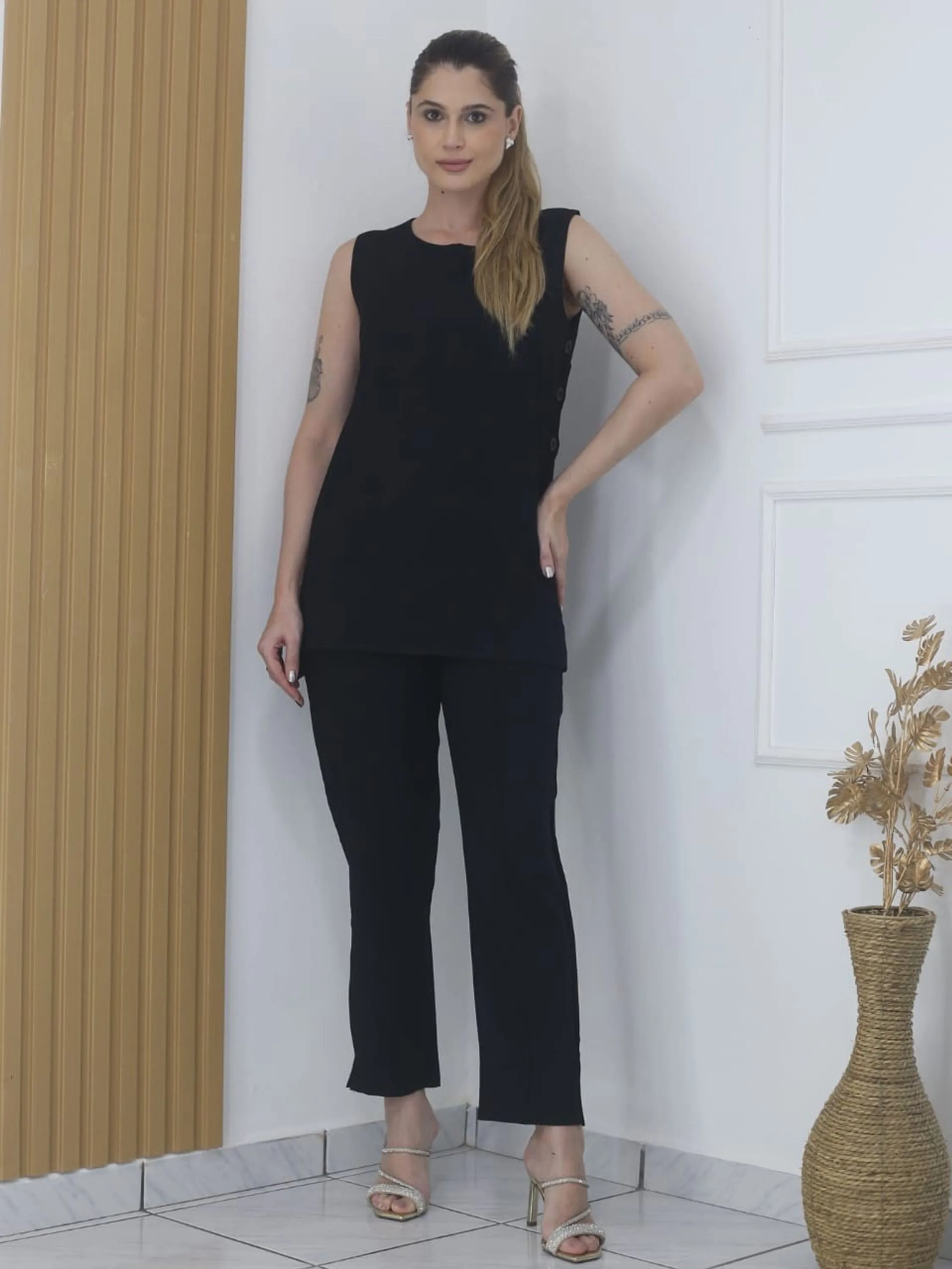 Conjunto marranti calça e blusa