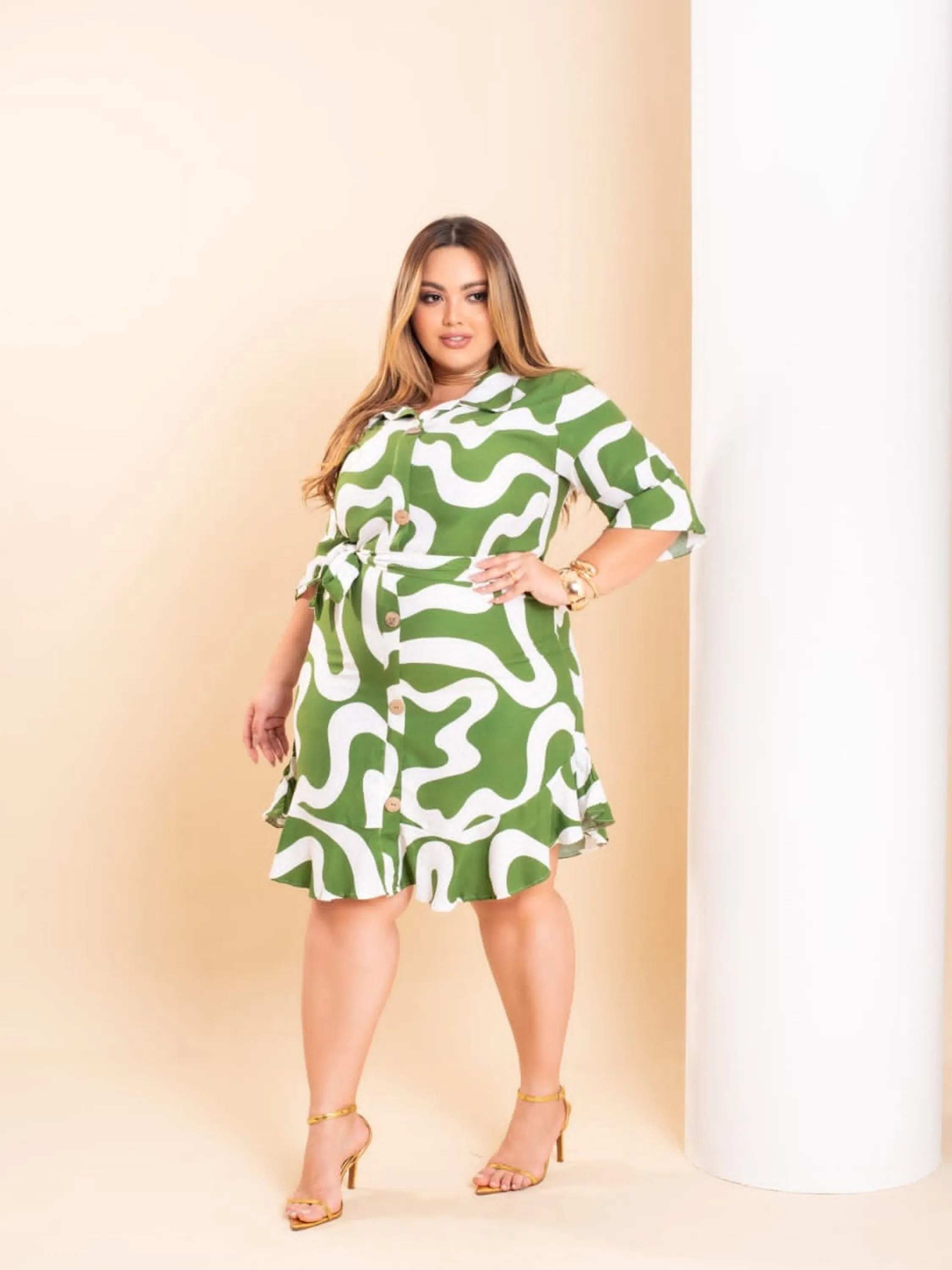 Chamise Plus size viscolinho