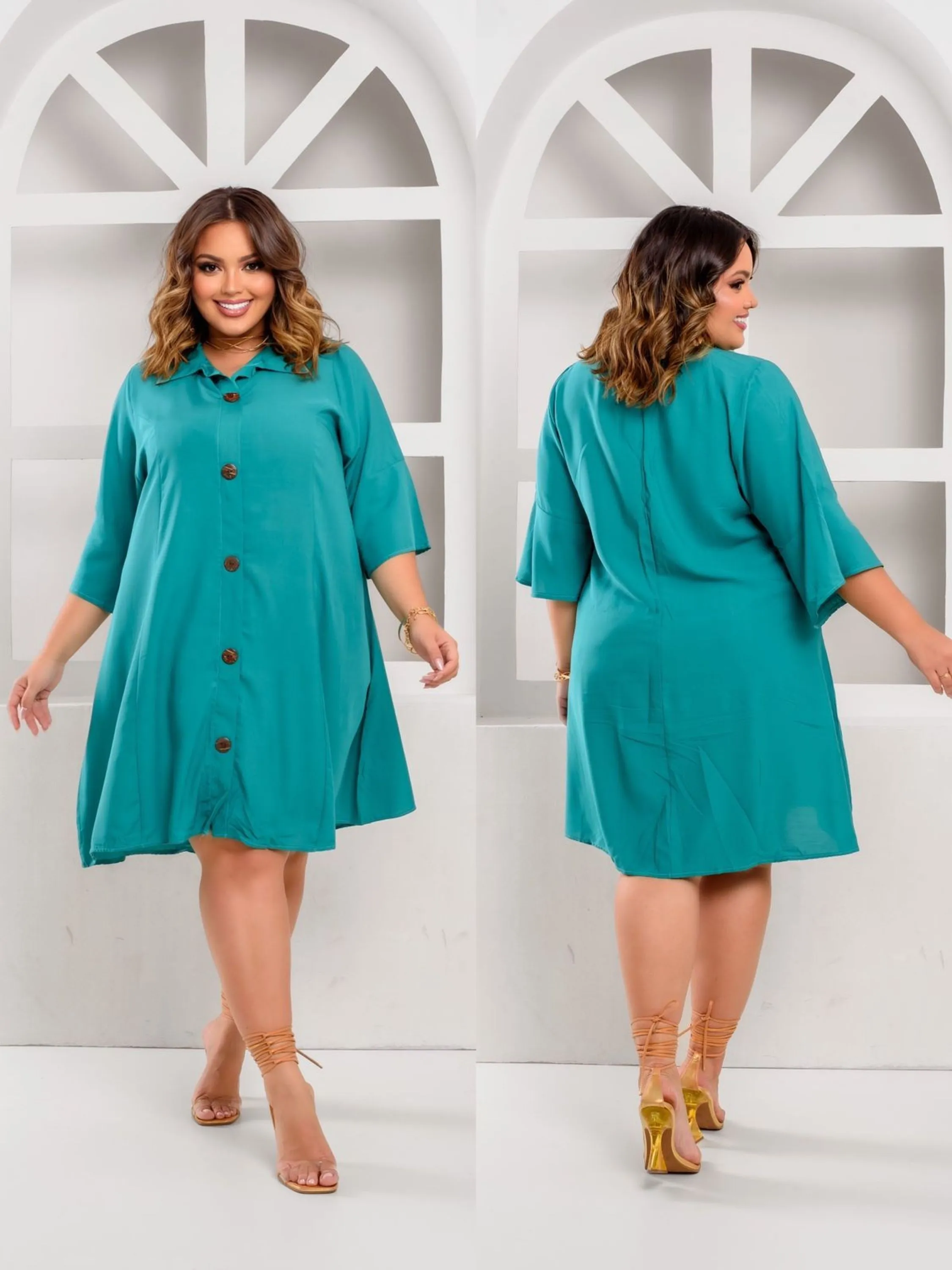 Chamise Plus size viscolinho