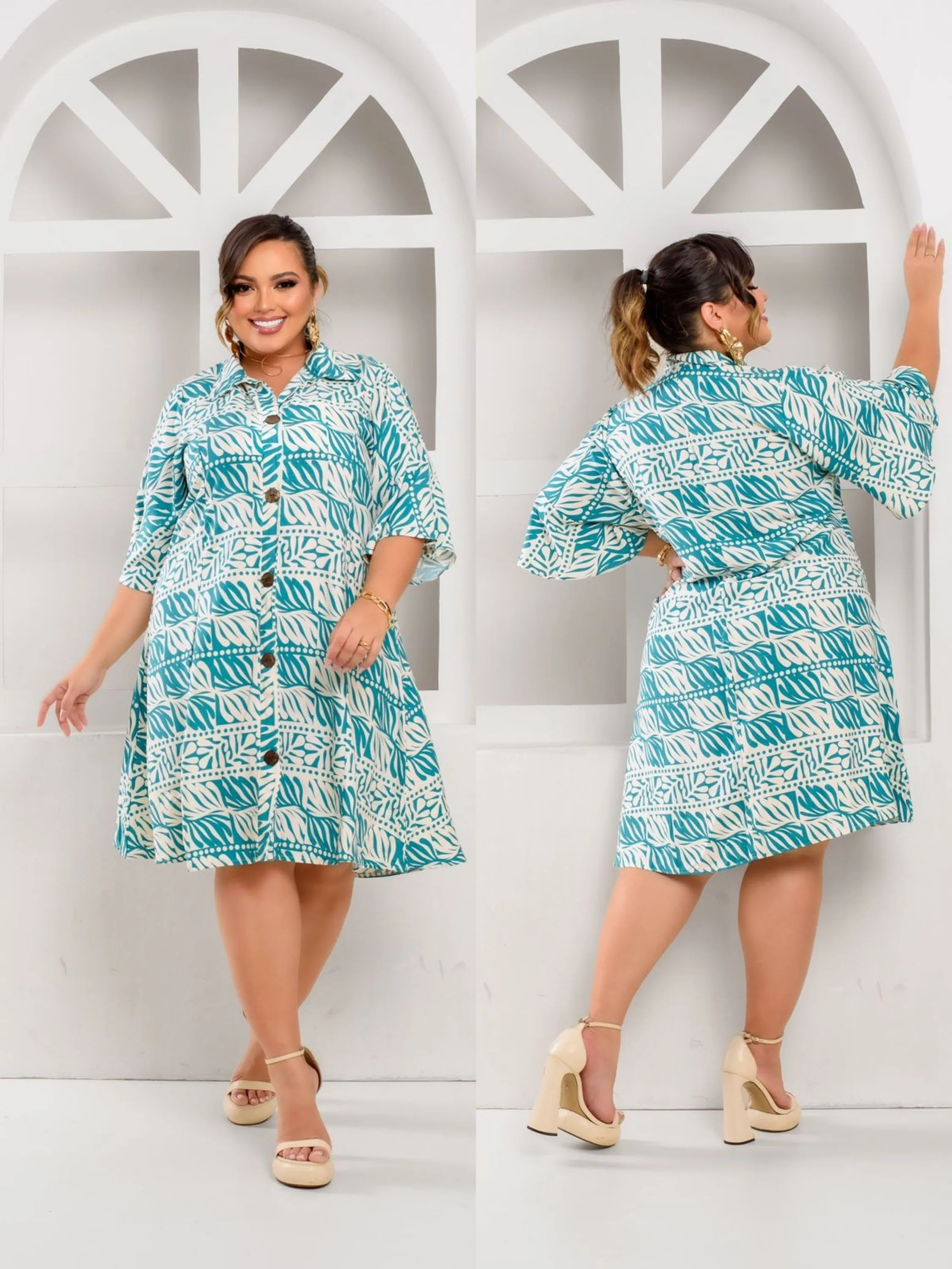 Chamise Plus size viscolinho