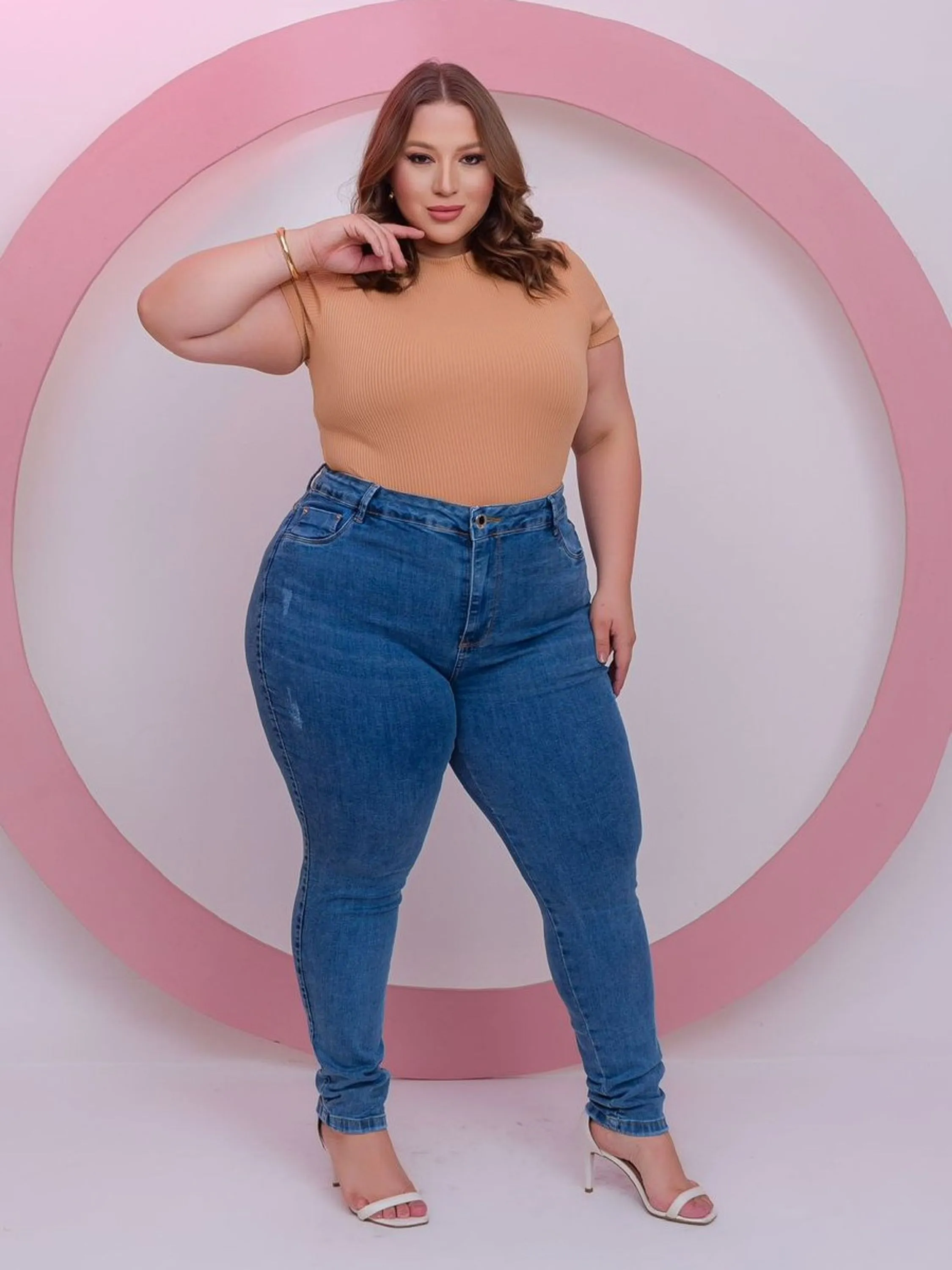 CALÇA PLUS SIZE LYCRA JEANS